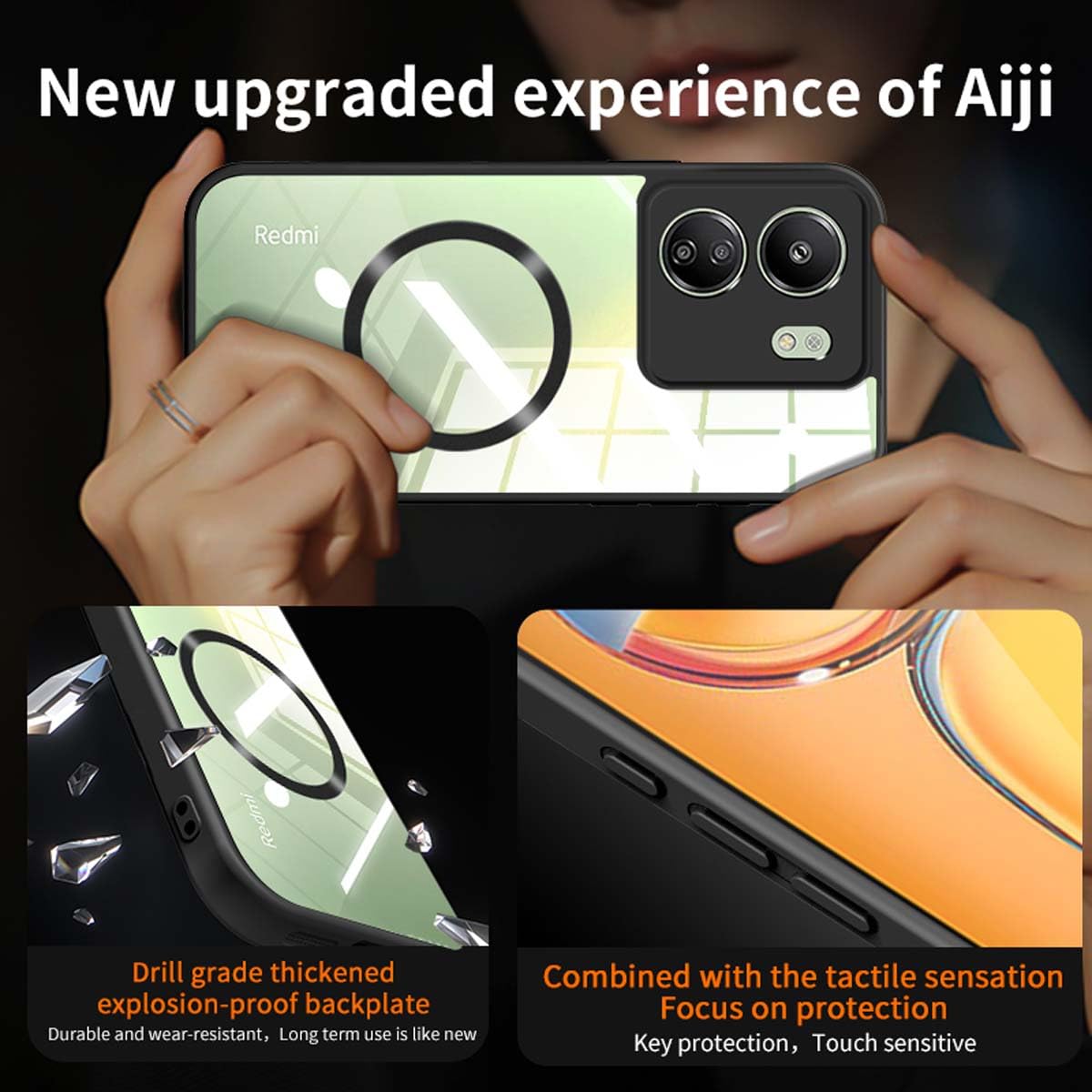 DABUNA YC Funda para Xiaomi Poco X7 Pro 5G Case, Protectora de Cámara Anticaída Ultra Delgada Cover, Anti-Amarillo Transparente Carcasa