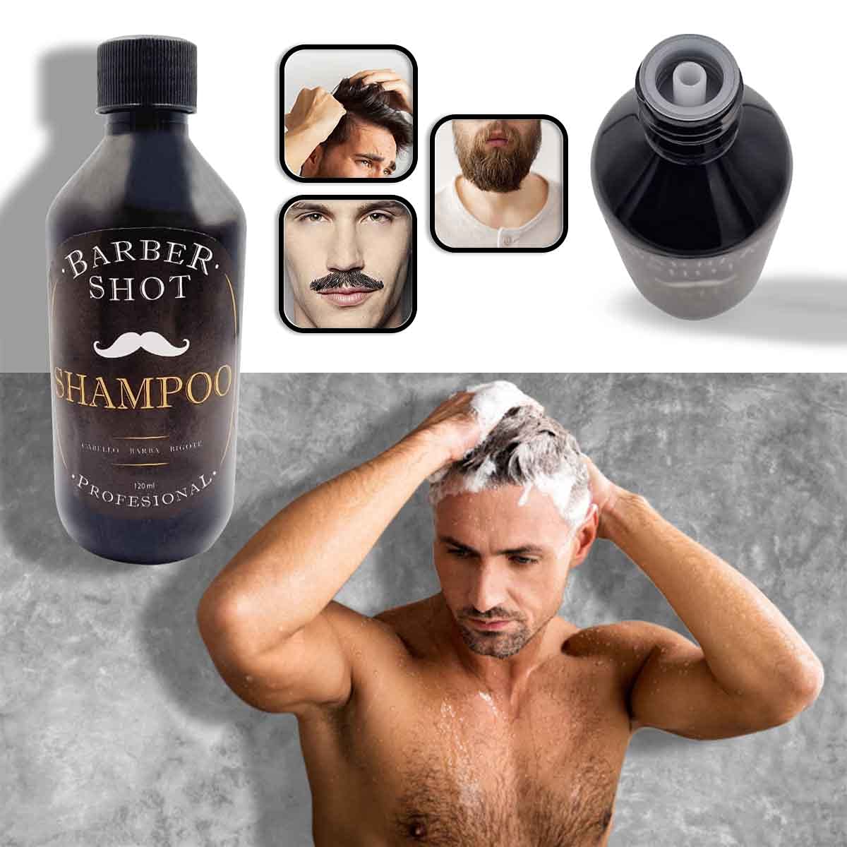 Shampoo de Crecimiento Bergamota con Cola de Caballo y Romero para Hombre y Mujer