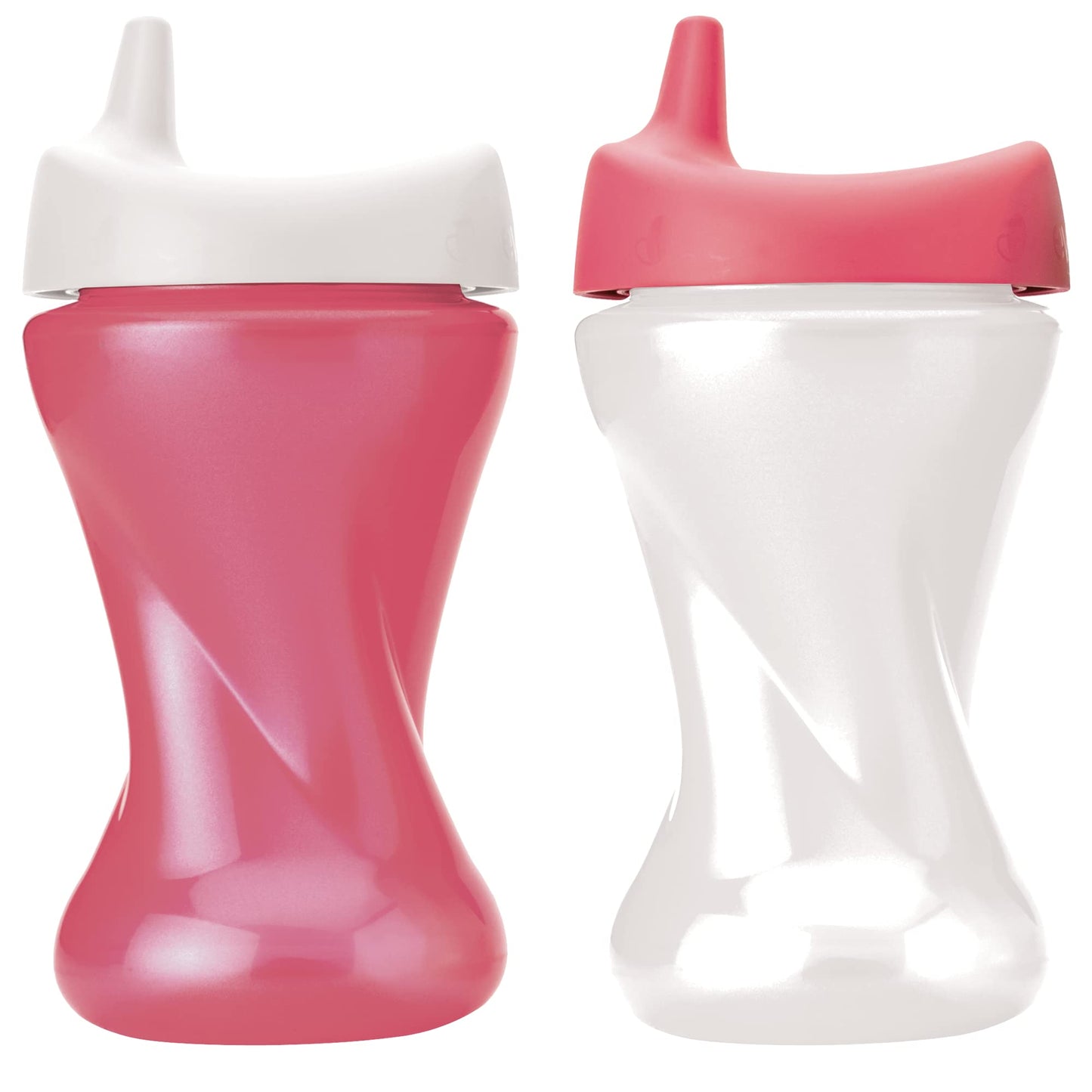 Vaso Entrenador Glow Evenflo Brilla en la Obscuridad Antiderrames, Boquilla Dura, 10oz/296ml, 2 piezas