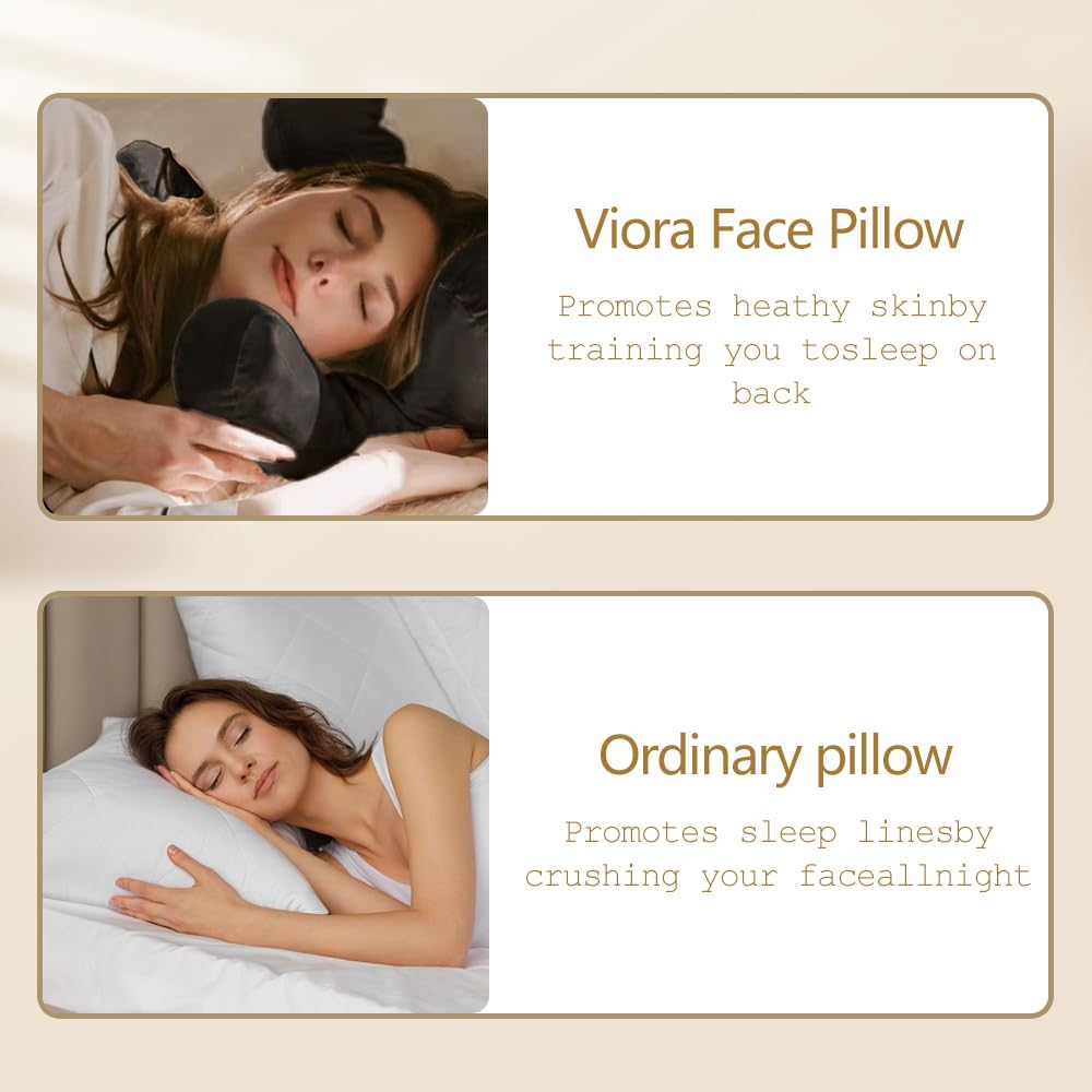 Almohada de Belleza NobiMart Lemniva Gris Antiarrugas y Antiaging para Dormir de Lado