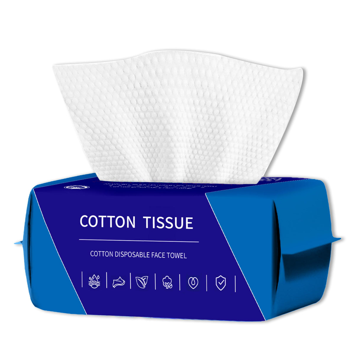 ZVNNZOM Paquete de 100 Toallas Faciales Desechables, Toallas Faciales Ultra Gruesas, Toallas Faciales Desechables, Pañuelos Faciales Sin Pelusa, Cuidado de La Piel Y Desmaquillante
