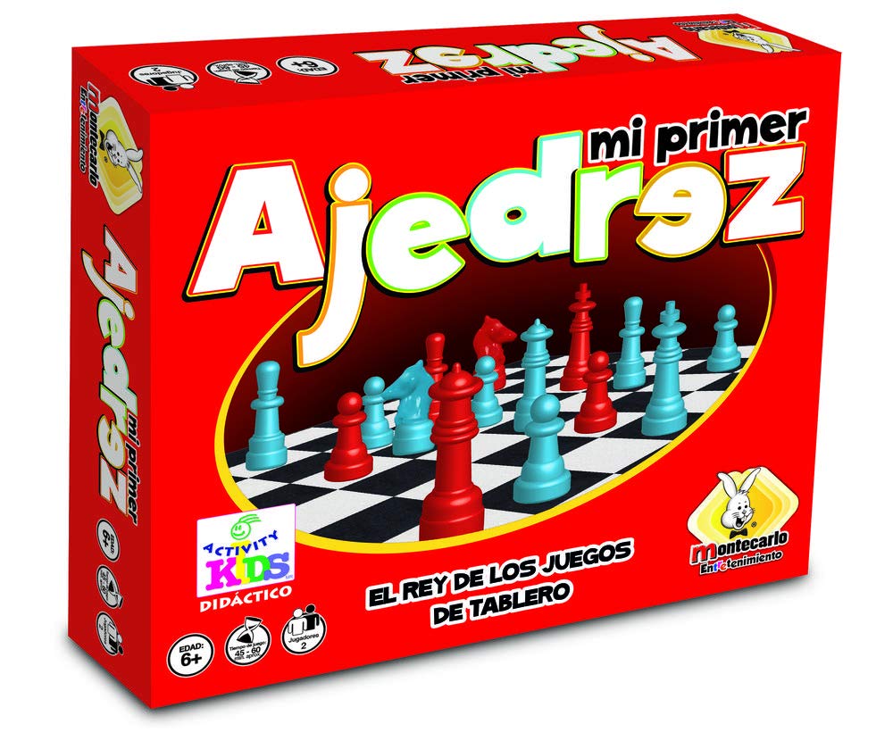 Juego de Mesa Ajedrez Montecarlo Infantil Didáctico para Niños