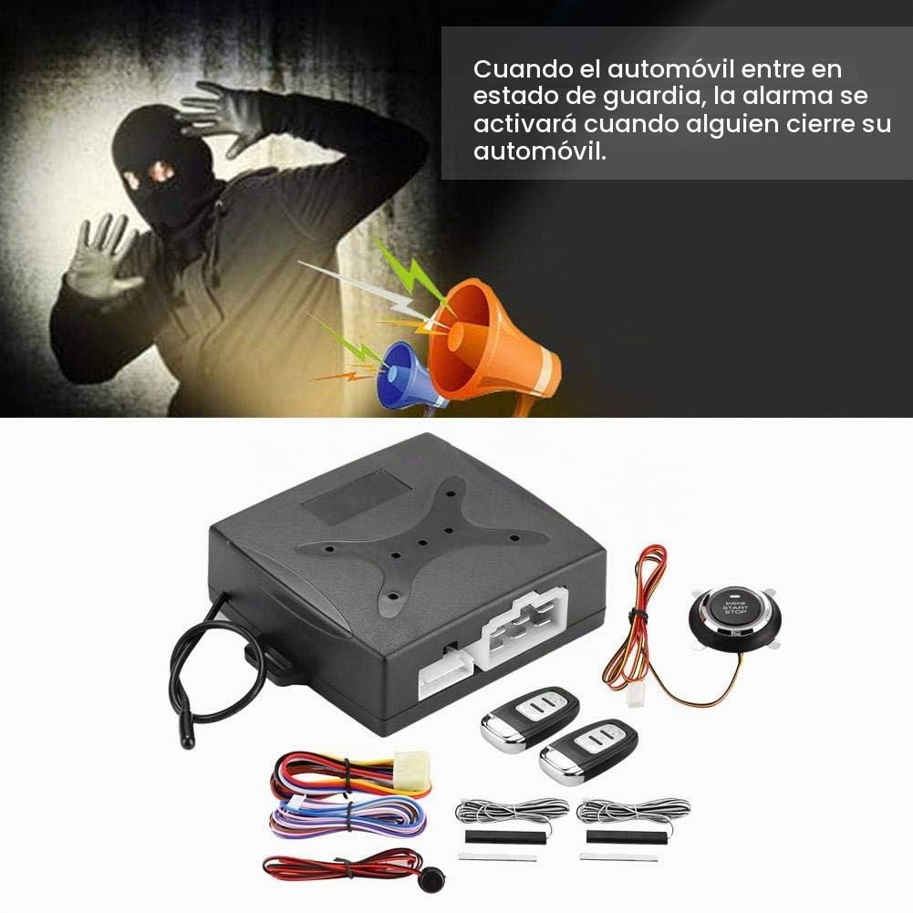 Sistema de Alarma para Automóvil Universal Encendido de Motor con Botón de Entrada sin Llave y Arrancador Remoto