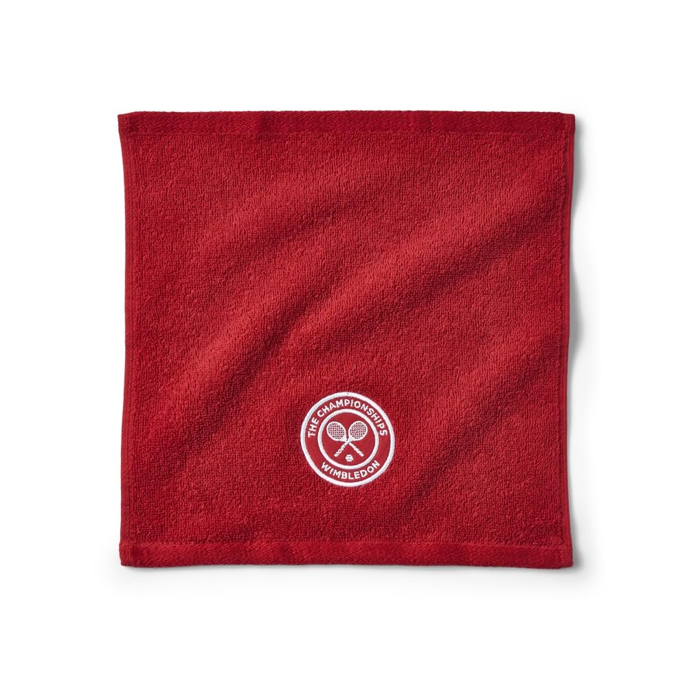 Wimbledon Official Championship 2026 - Paños para la cara | 12 x 12 pulgadas, paquete de 4 colores clásicos | Fresa y rosa de temporada