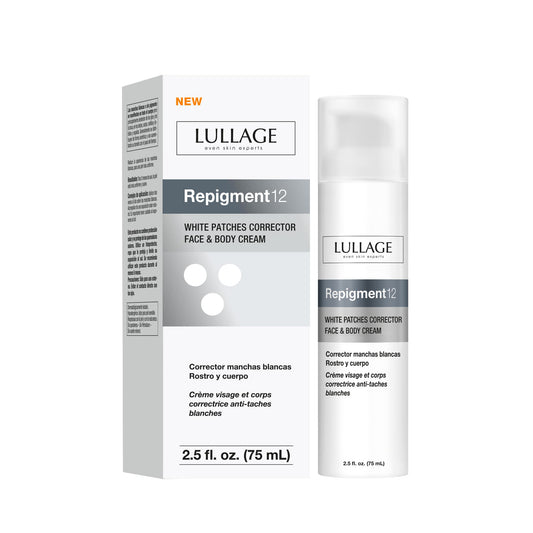 LULLAGE, Repigment 12, Crema correctora para Manchas Blancas en Cara y Cuerpo, Apta para Todo Tipo de Piel, 75 ml