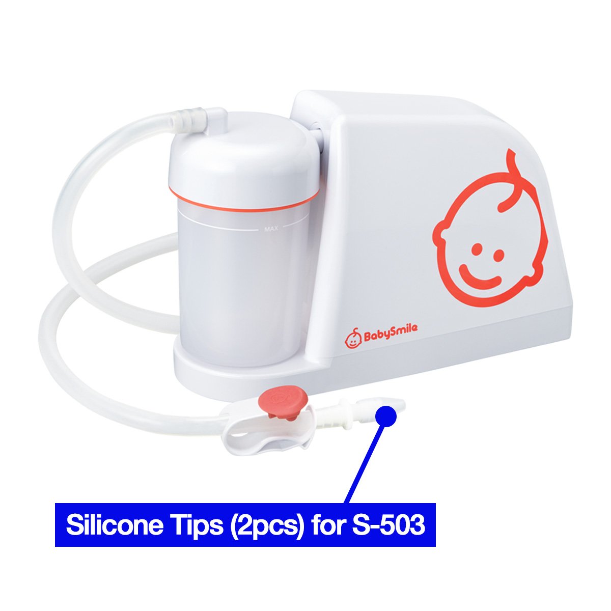 Puntas de Silicona 2 Paquetes BabySmile Nasal Aspirator Blanca