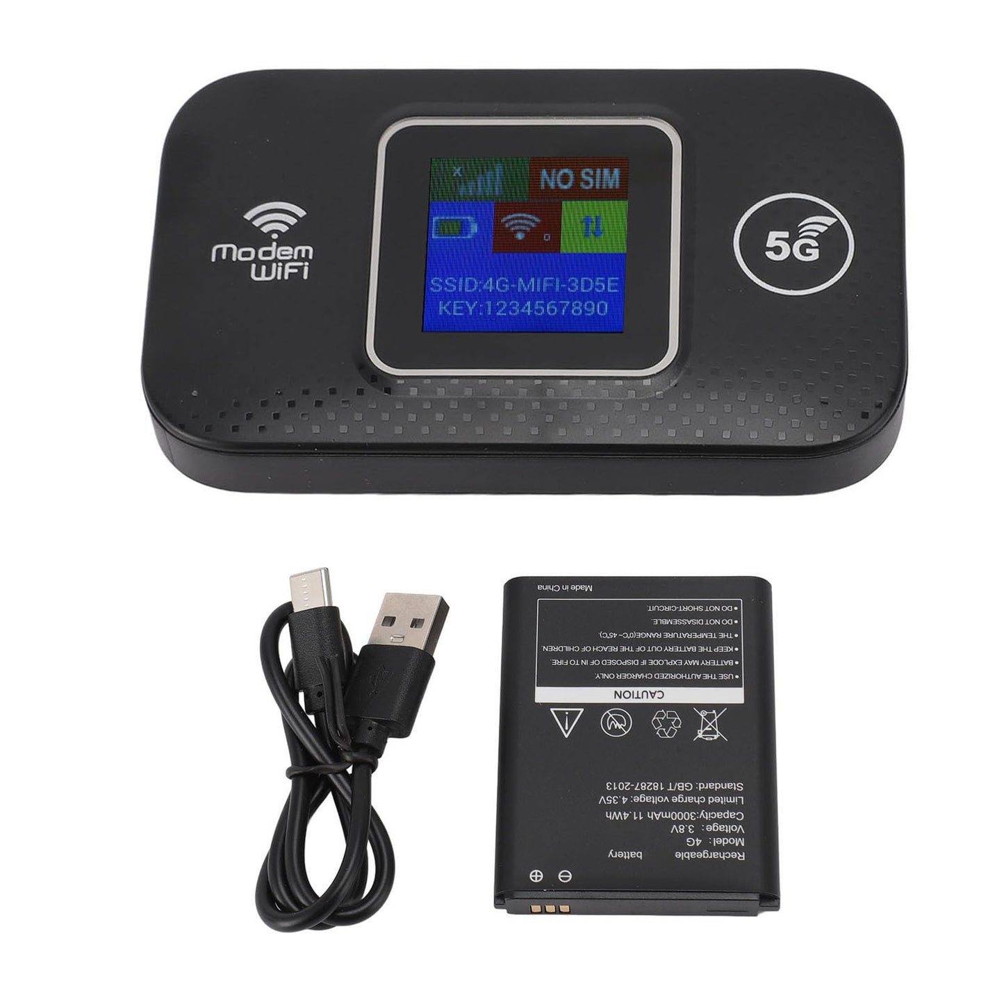 Bewinner Enrutador WiFi Portátil 4G LTE para Viajes, Punto de Acceso Móvil de Bolsillo 4G de Alta Velocidad de 150Mbps, hasta 10 Dispositivos WiFi, Alimentado por USB, 4G