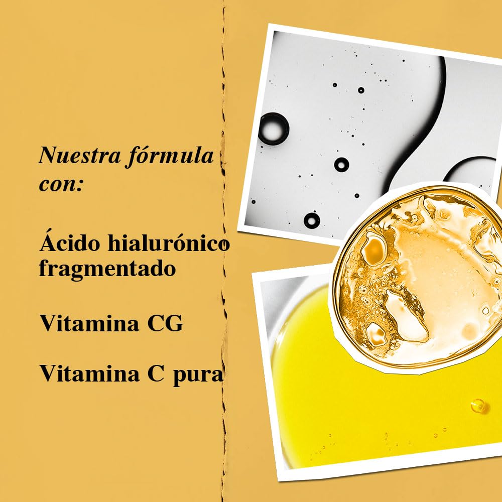 Kiehl's Powerful Serum, Suero de Rostro, Reductor de Líneas de Expresión, Aumenta Luminosidad y Firmeza, Suaviza y Rellena la Piel, con 12.5% de Vitamina C y Ácido Hialurónico, 75 ml