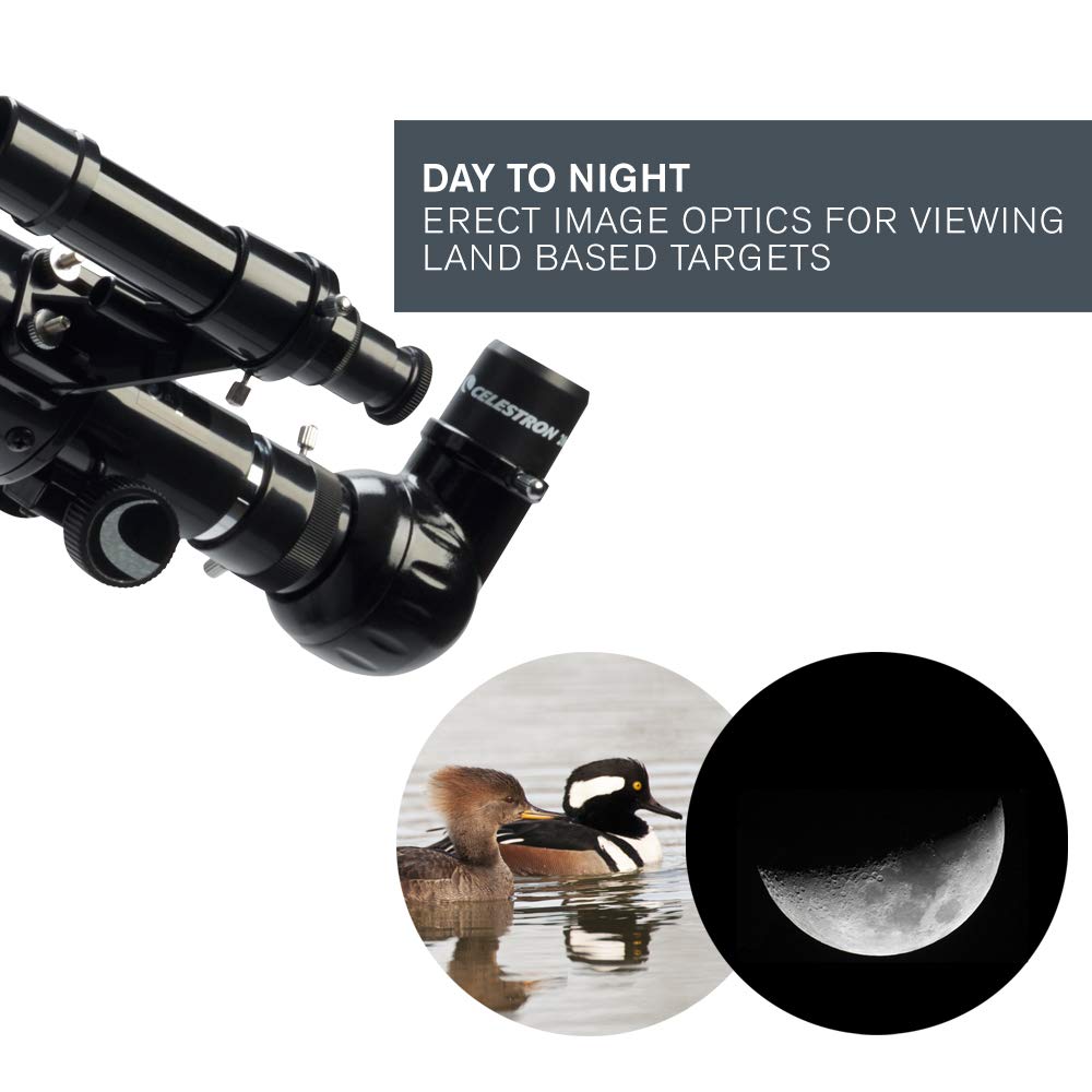 Celestron - PowerSeeker 60AZ Telescope - Manual Alt-Azimuth Telescope for Beginners - Compact and Portable - Bonus Astronomy Software Package - 60mm Aperture