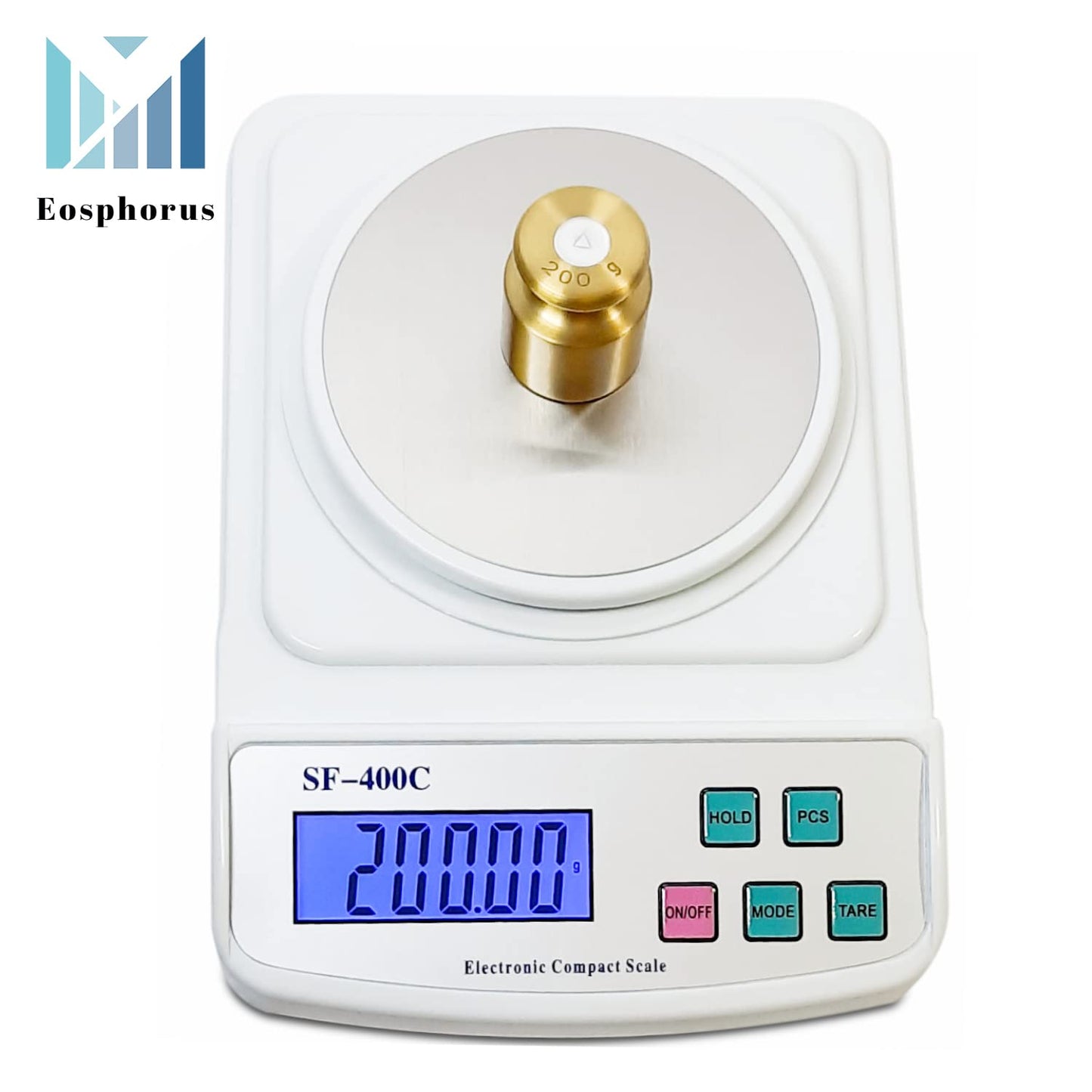 Eosphorus Báscula Electrónica Portátil Ciencia Báscula de Pesaje Balanza Digital Laboratorio Química Báscula Analítica Precisión 0,01 g - Onzas y Gramos