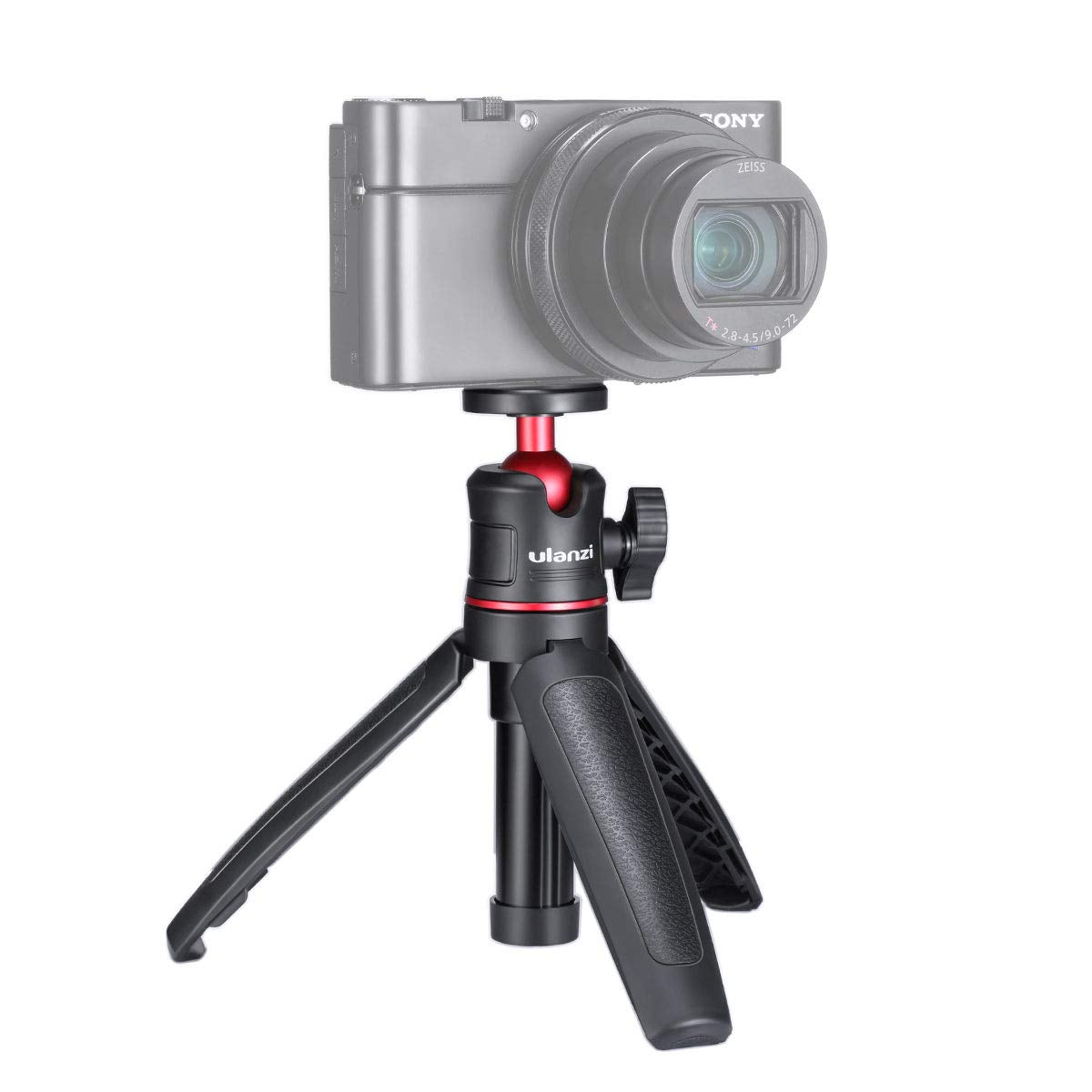 ULANZI MT-08 Extension Vlog Tripod Stand Handle Grip para iPhone 11 Pro MAX Samsung OnePlus Google Smartphone Canon G7X Mark III Sony RX100 VII A6400 A6600 Cámaras compactas Vlogging