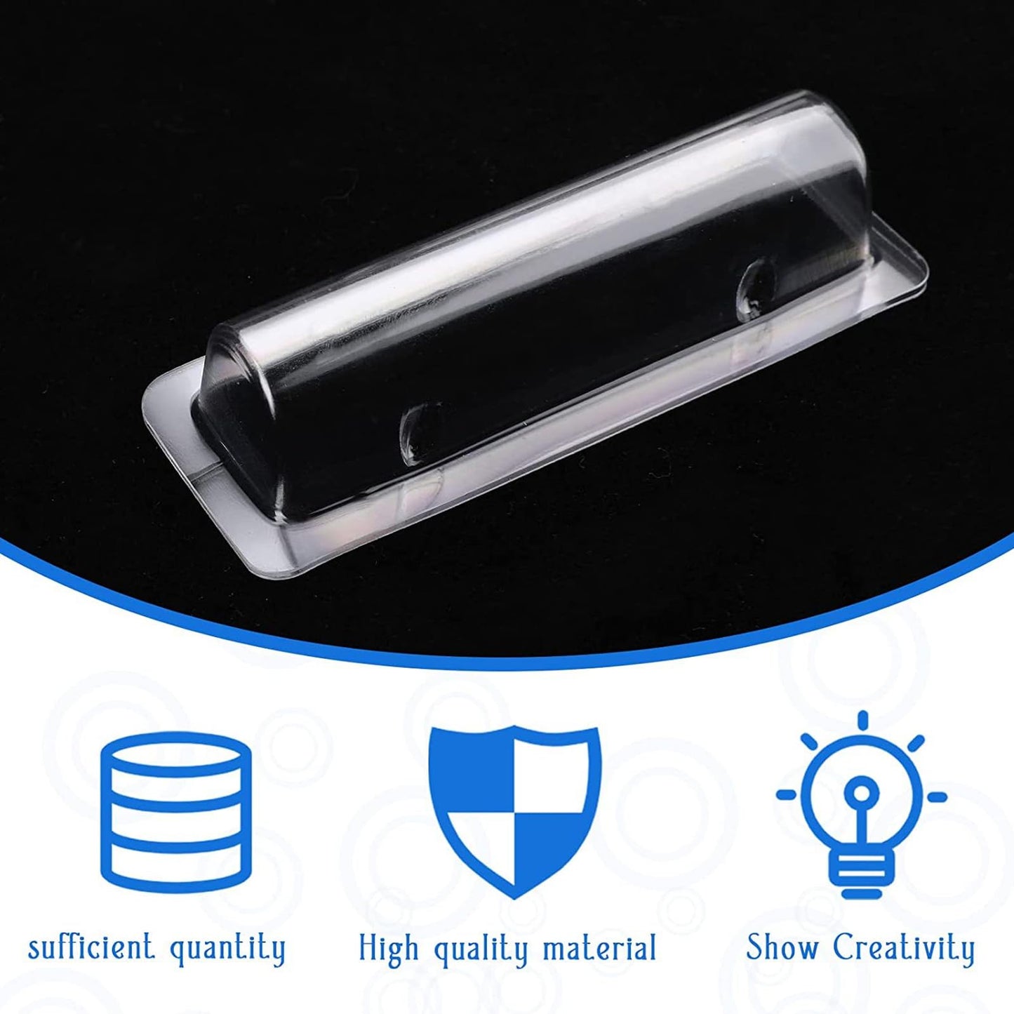 Bolsas para Bálsamo Labial - 60 Piezas Profesional DIY Bolsa de Plástico Transparente para Bálsamo Labial Soporte para Dinero con Adhesivo para una Práctica Experiencia Diaria de