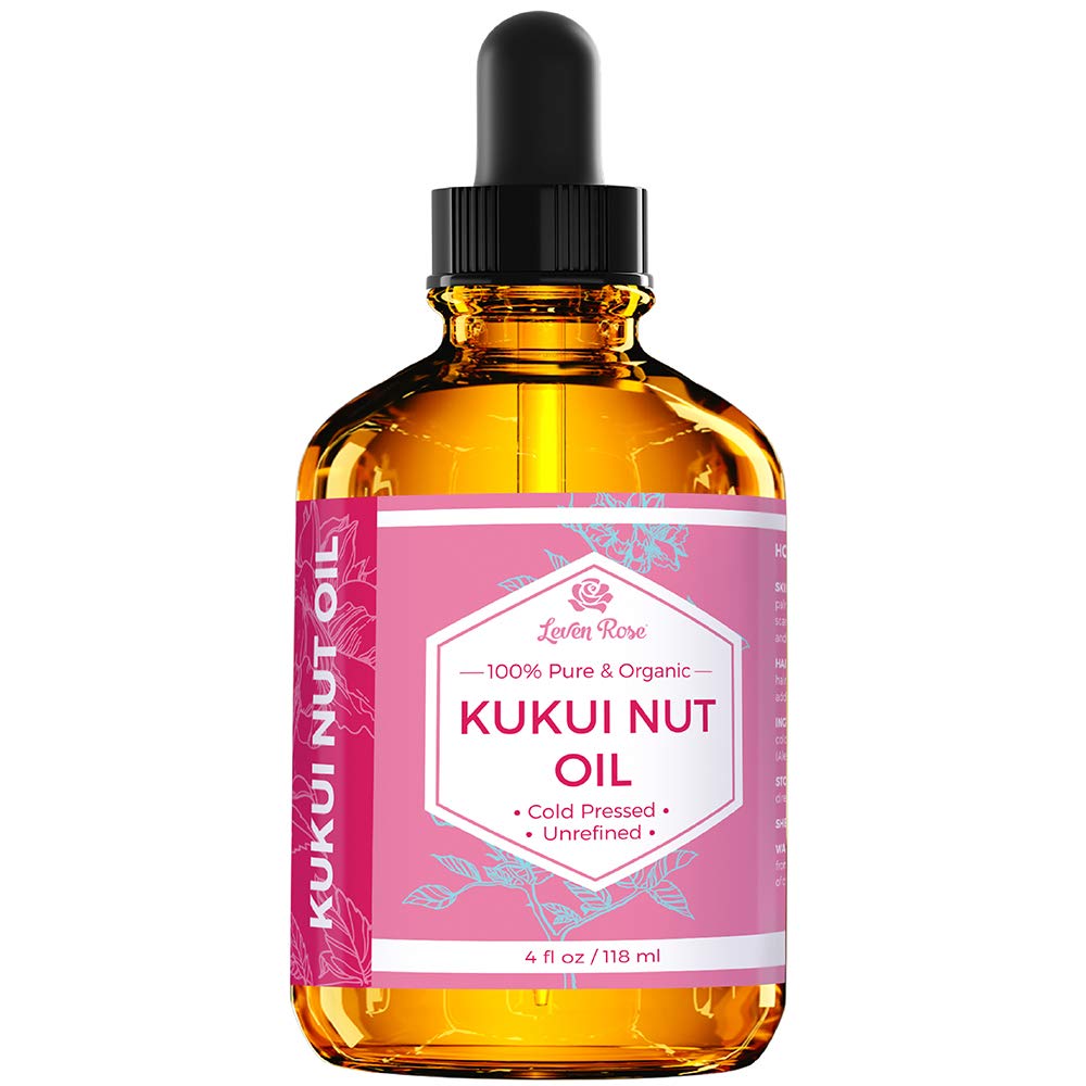 Leven Rose Kukui Nut Oil from Leven Rose, 100% Natural Organic (Cold Pressed, Unrefined) 120ml