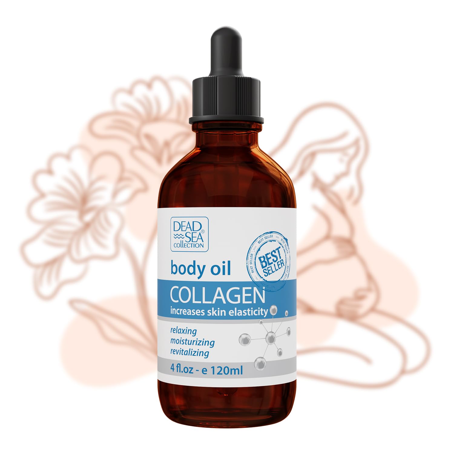 Aceite Corporal Dead Sea Collection Colágeno Hidratante Nutritivo para Piel Seca