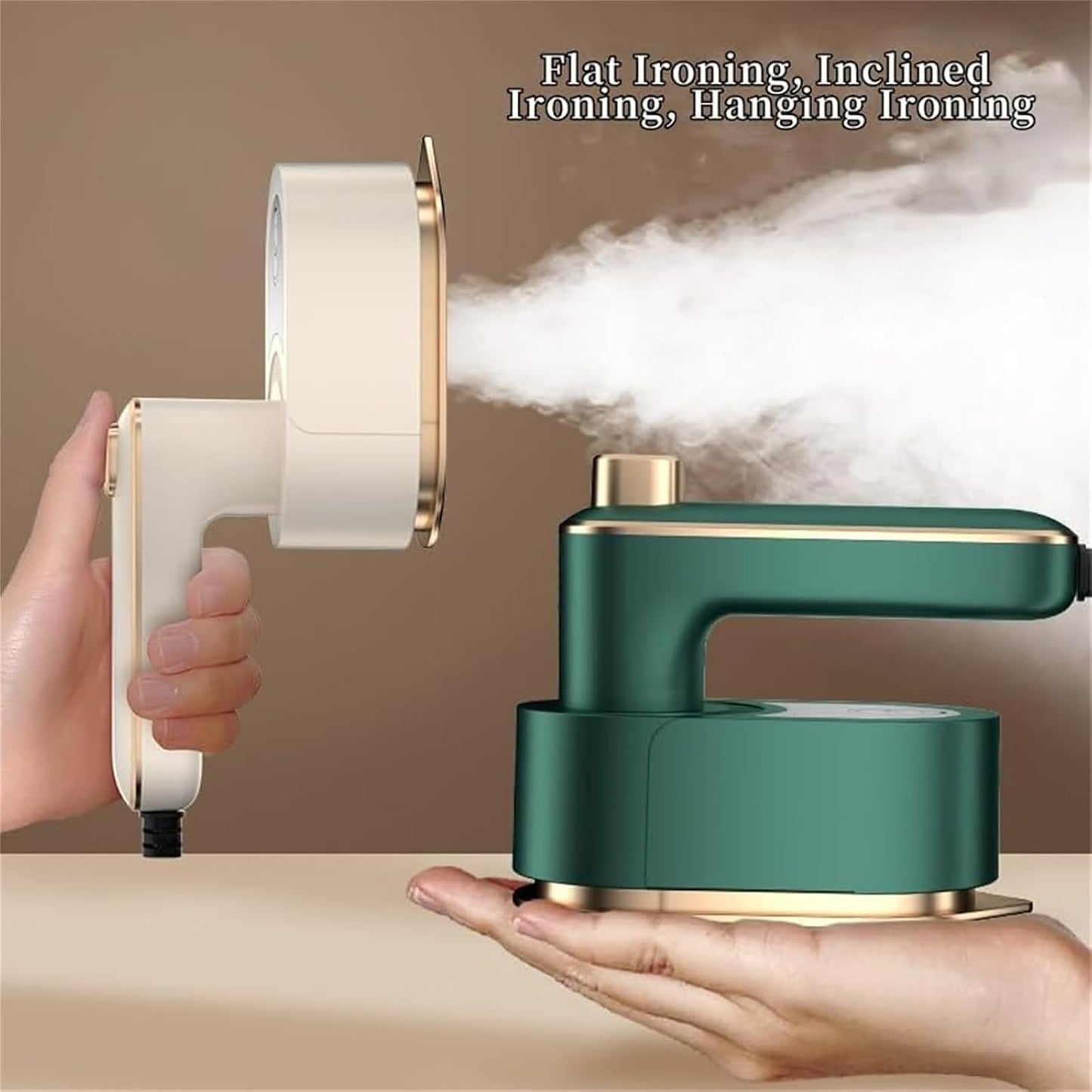 Ironizze Pro Portable Steam Iron,Ironizze Pro, Mini Steam Iron For Clothes, Travel Steamer For Clothes, 1100W Portable Handheld Steamer Iron, Small Mini Steam Iron For Home And Travel (Green)
