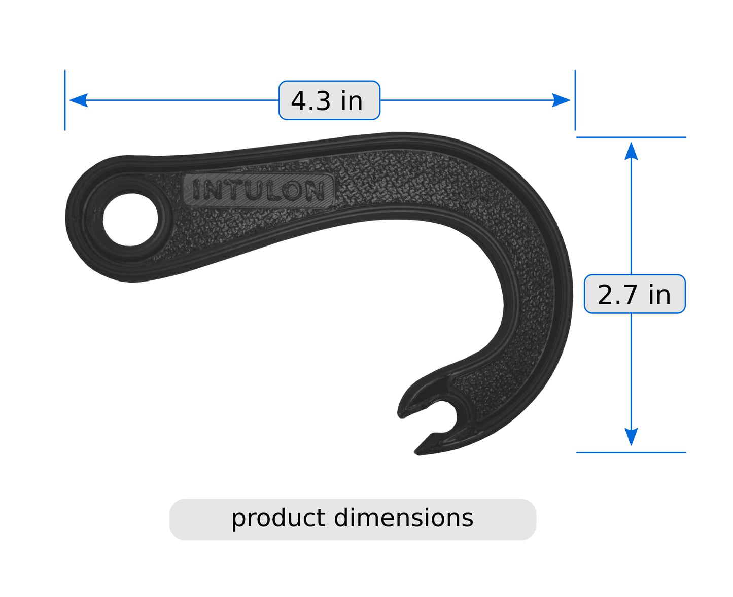 Abrelatas de Gancho Intulon Azul con Extractor Manual para Fácil Acceso a Latas