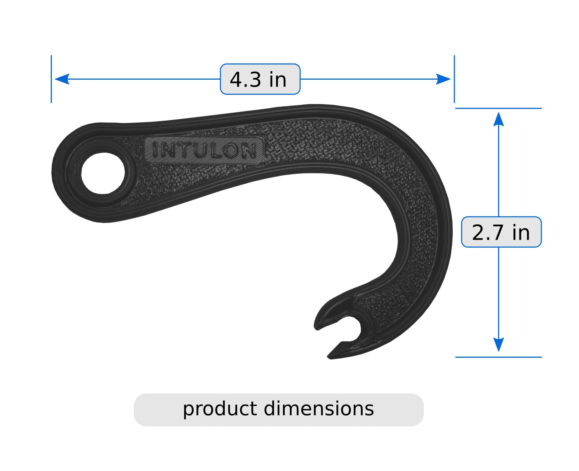 Abrelatas de Gancho Intulon Azul con Extractor Manual para Fácil Acceso a Latas