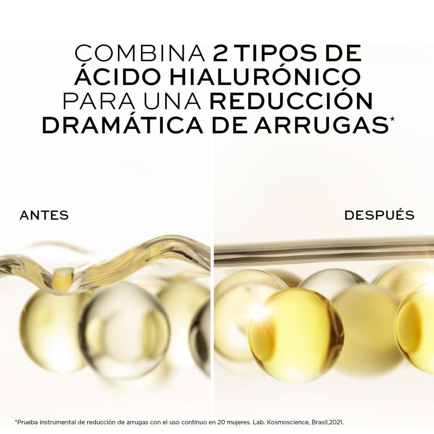 L'BEL - Concentré Sérum Facial 3% Complejo Ácido Hialurónico 30 ml, Efecto Relleno de Arrugas, Suero Facial Hidratante Intensivo, Piel Rejuvenecida y Más Lisa, para Mujeres desde 30 Años