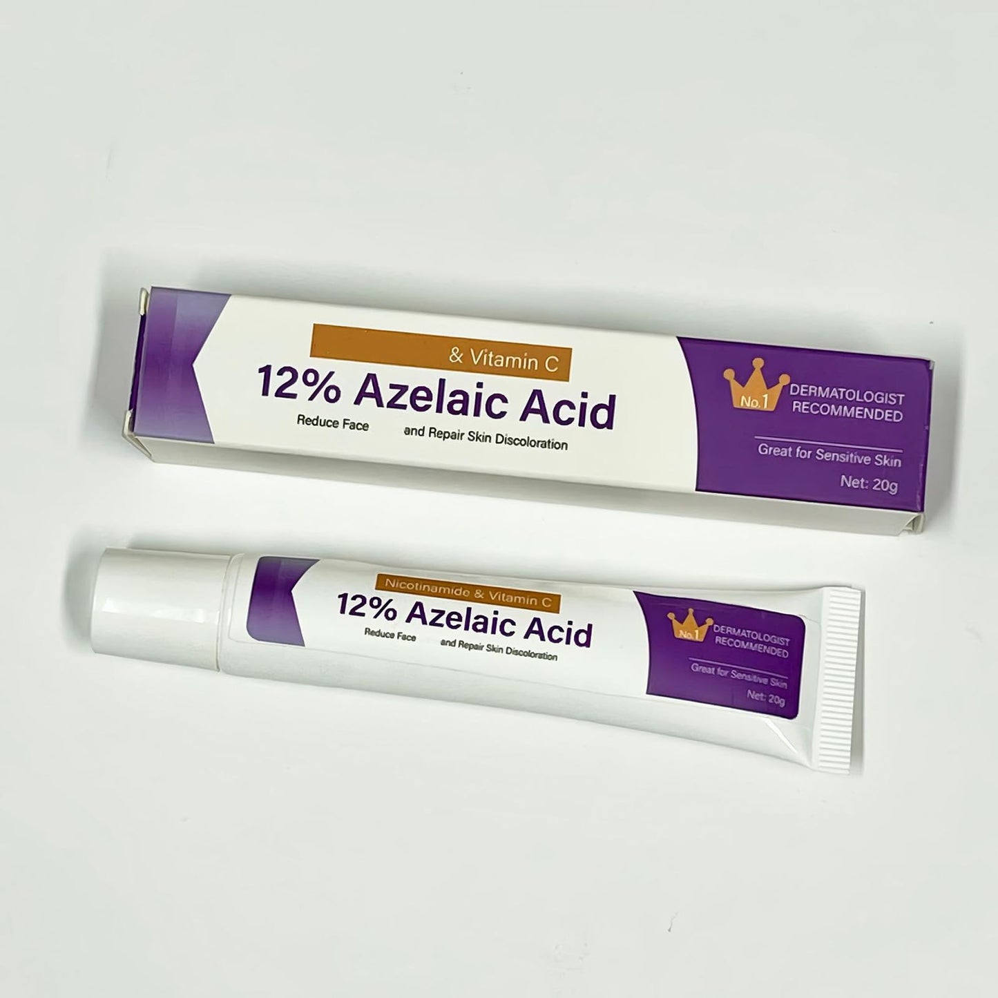 Suero Ácido Azelaico, Crema Ácido Azelaico, Suero Facial Ácido Azelaico 12% Contra Rojeces, Anti Granos y Nódulos, Suero Facial Ácido Azelaico Ácido Hialurónico para Piel Sensible, 20g (3)