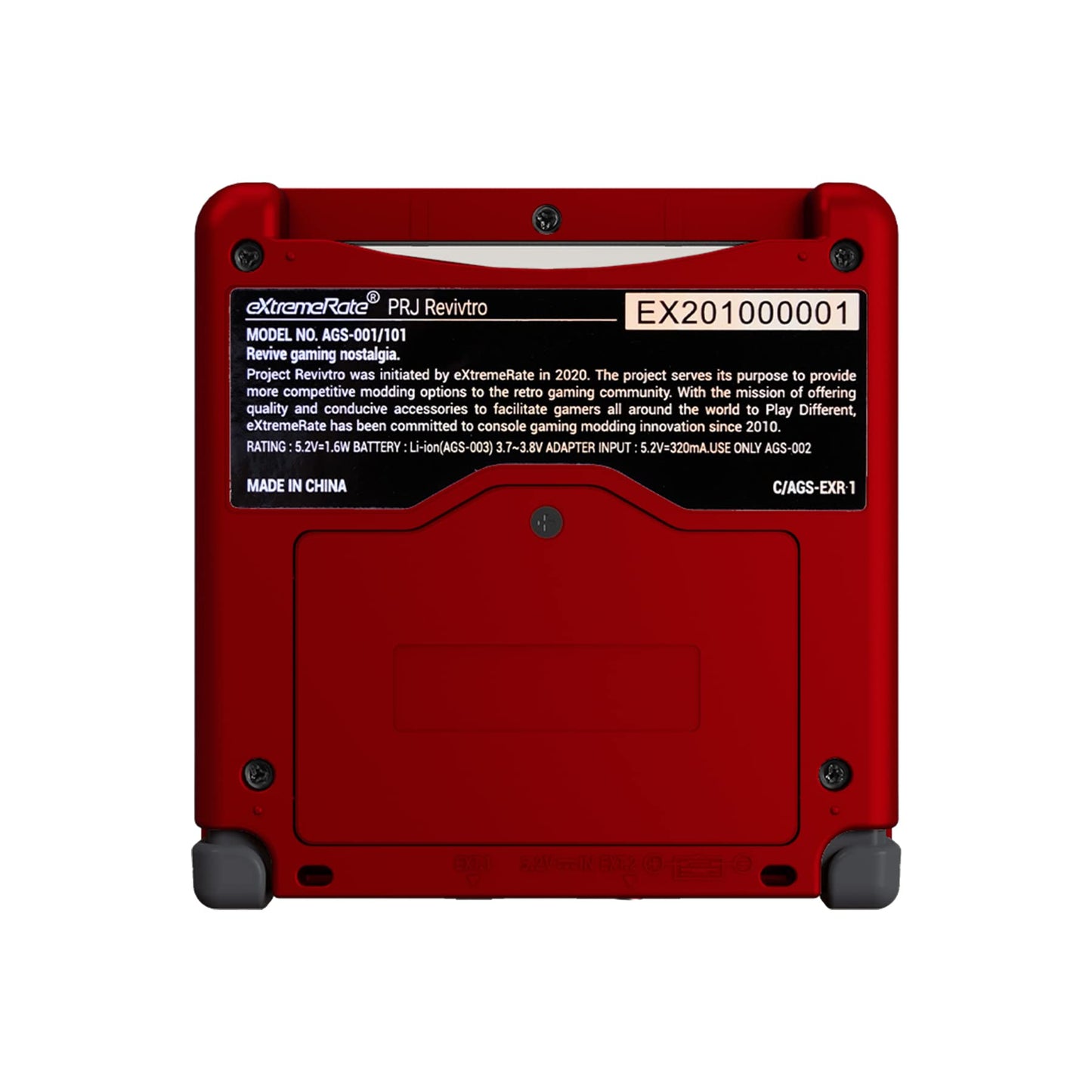 eXtremeRate IPS Ready Upgraded Carcasa para Gameboy Advance SP Funda Protector Placa Cubierta con Botones para GBA SP-Compatible con IPS & LCD Estándar-NO Incluye Consola&Pantalla(Escarlata Rojo)