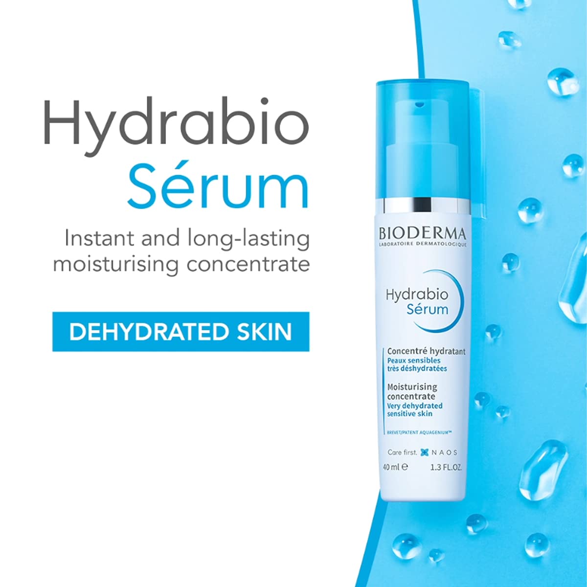 Bioderma Hydrabio Serum Moisturizing Concentrate, Unisex, 1.3 Oz