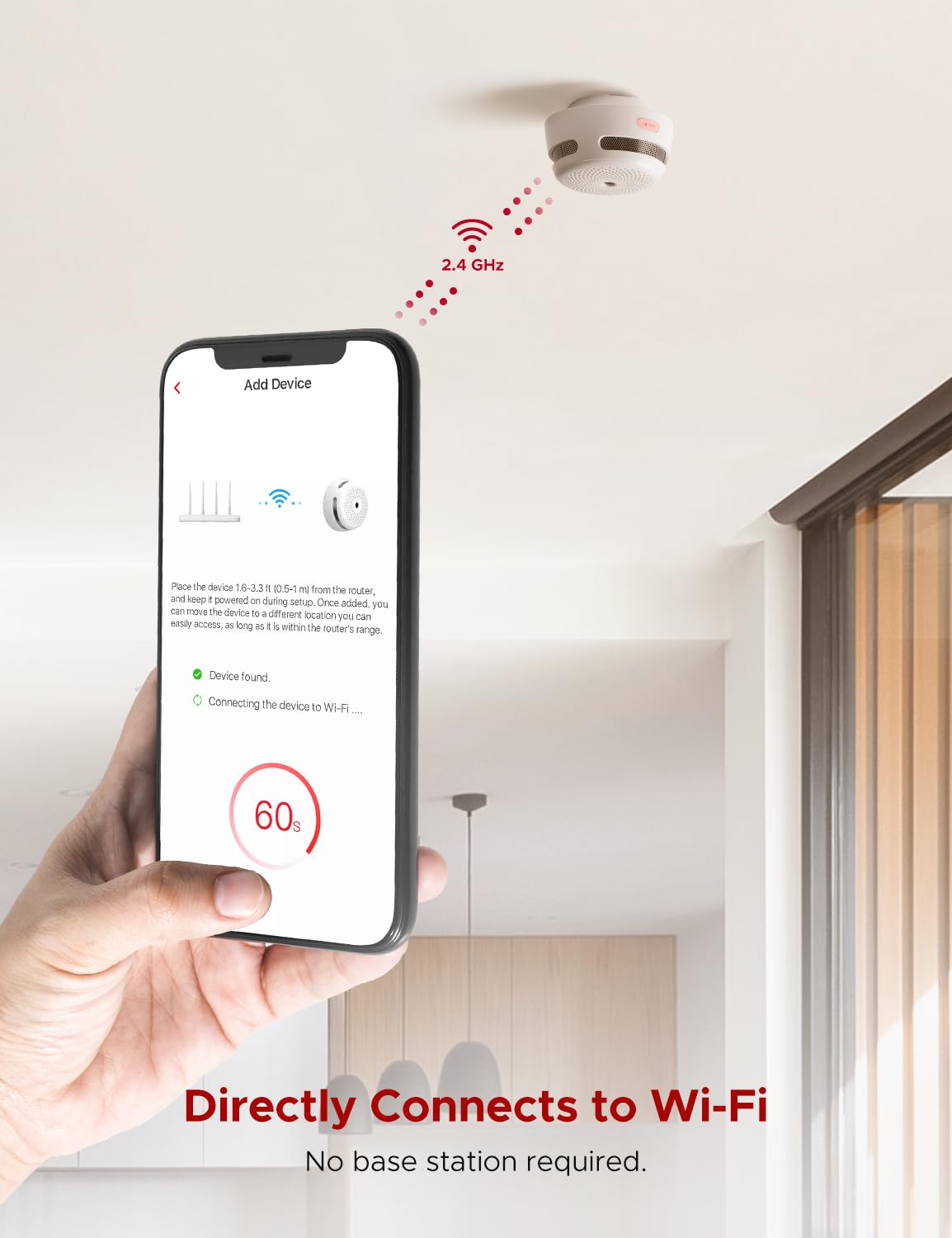 Detector de Humo Inteligente X-Sense Blanco con Notificaciones en Tiempo Real Wi-Fi