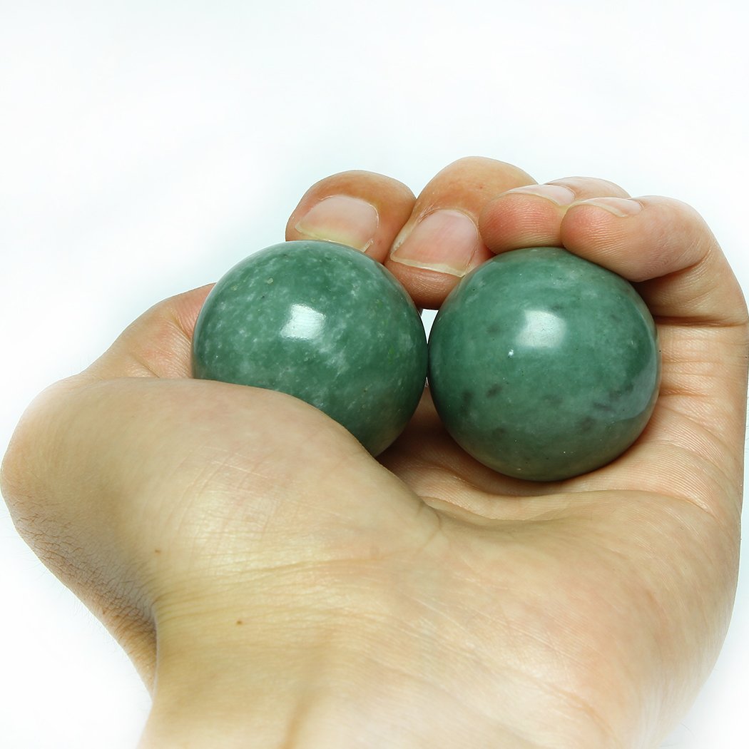 Bolas de Ejercicio de Salud BS023 Mármol Verde para Masaje y Alivio de Estrés