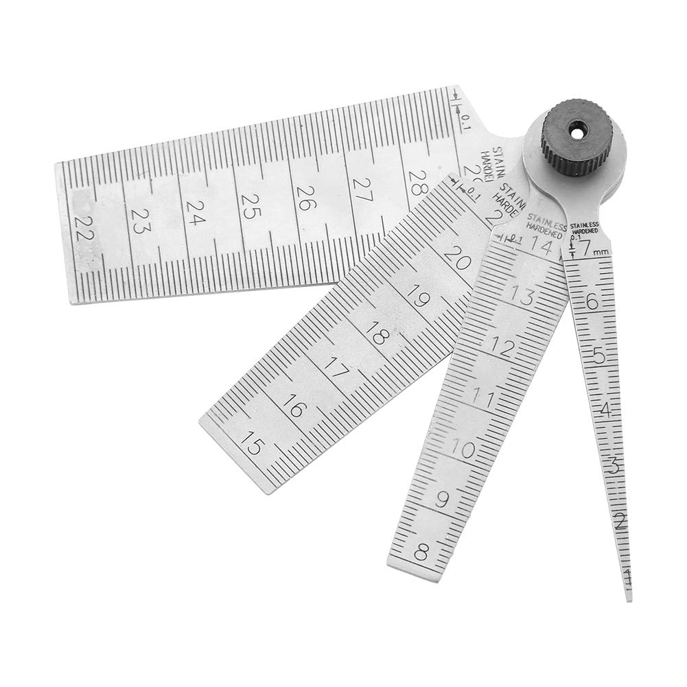Calibre Cónico, 1 Juego de Calibradores de Espesores de Soldadura de Acero Inoxidable, Calibradores de Espesores Cónicos, Reglas, Herramienta de Inspección de Orificios, Herramienta de Medición,