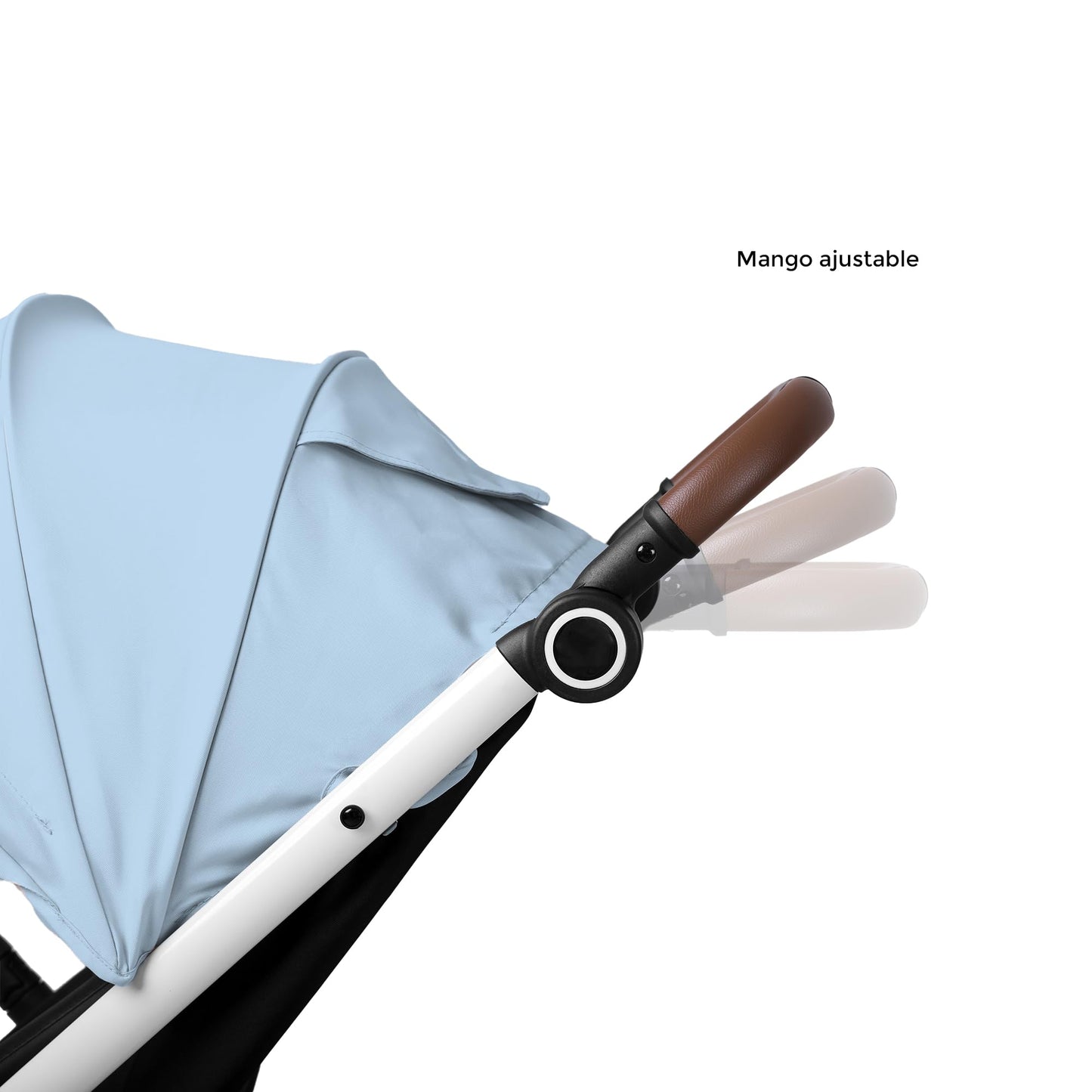 Carriola Plegable Para Bebé Unyotons, Estructura Ligera De Aluminio, Llantas Antideslizantes De Goma, Sistema Plegable Semi Automatico. Diseño Moderno, Resistente. (Azul Claro)
