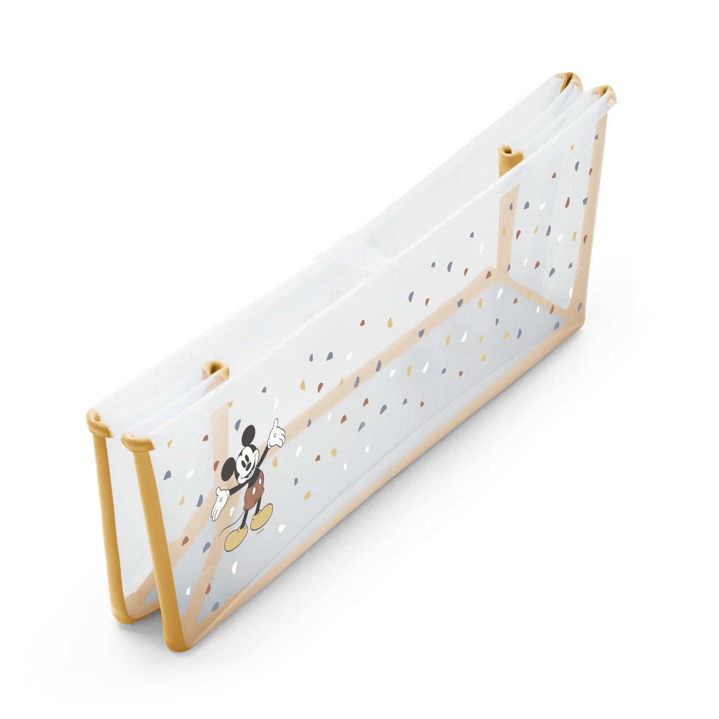 Bañera Stokke Flexi Bath XL, Mickey Celebration - Bañera plegable para bebé - Ligera, duradera y fácil de guardar - Práctica para usar en casa o de viaje - De o a 6 años