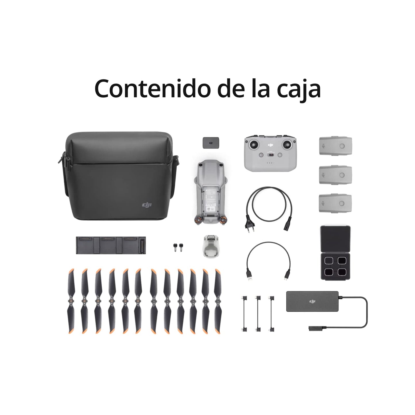 DJI Air 2S Fly More Combo- Drone, Quadcopter, 3 Ejes Gimbal con Cámara, Vídeo en 5.4K, Sensor CMOS de 1 Pulgada, Detección de obstáculos en 4 direcciones, MasterShots, Gris