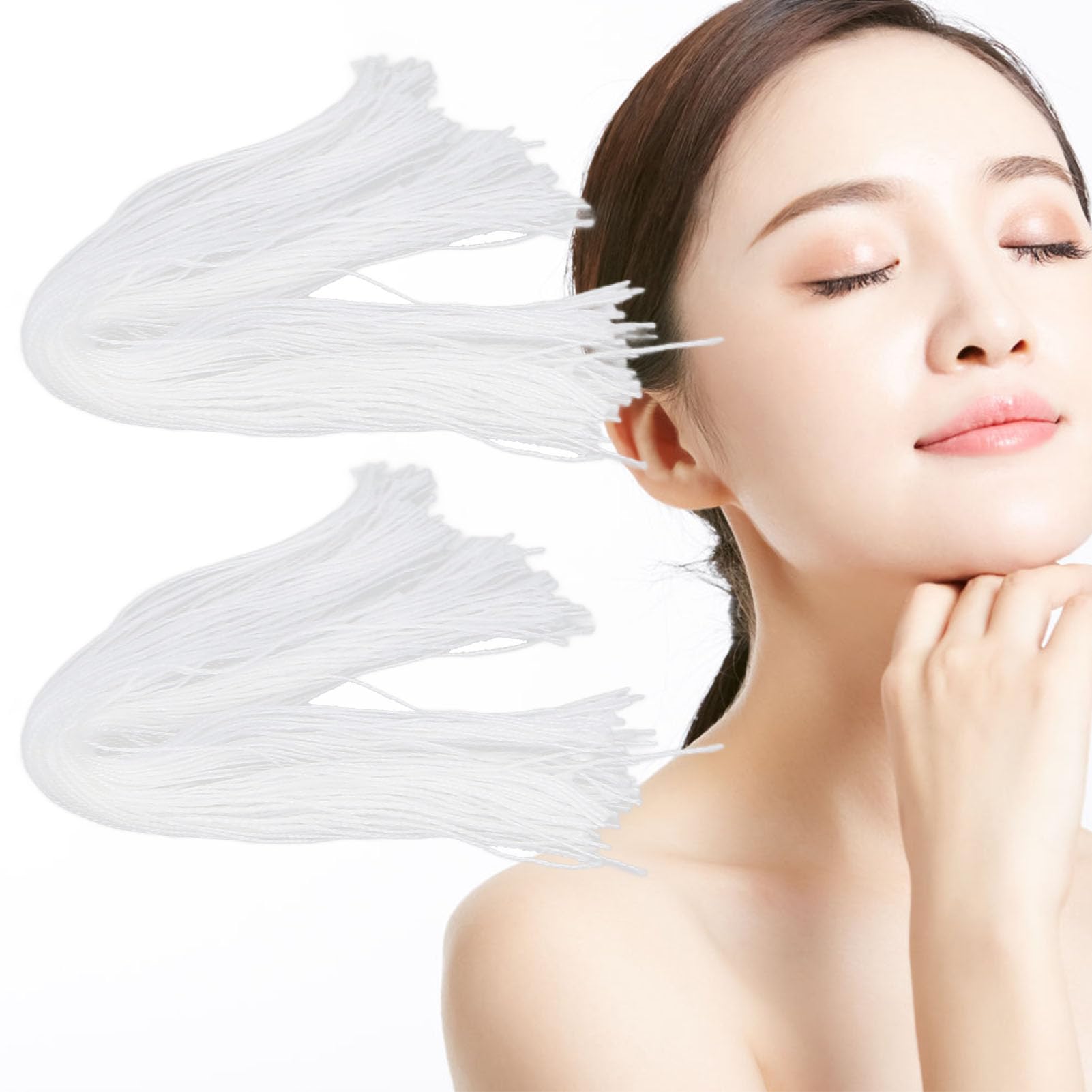 Hilo de Colágeno Absorbible de 500 Piezas, Hilo de Colágeno Absorbible para Estiramiento Facial, Cuidado de la Piel Reafirmante Antiarrugas Antienvejecimiento