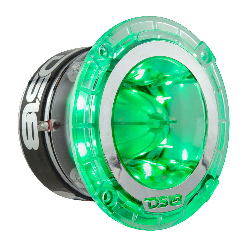 DS18 PRO-TW4L RGB Super altavoz de agudos - 1.75 pulgadas, marco de policarbonato y diafragma de titanio, 560 W máximo, 280 W RMS, 4 ohmios, cruce integrado - Los tweeters PRO son los mejores del mercado de audio profesional (1 altavoz)