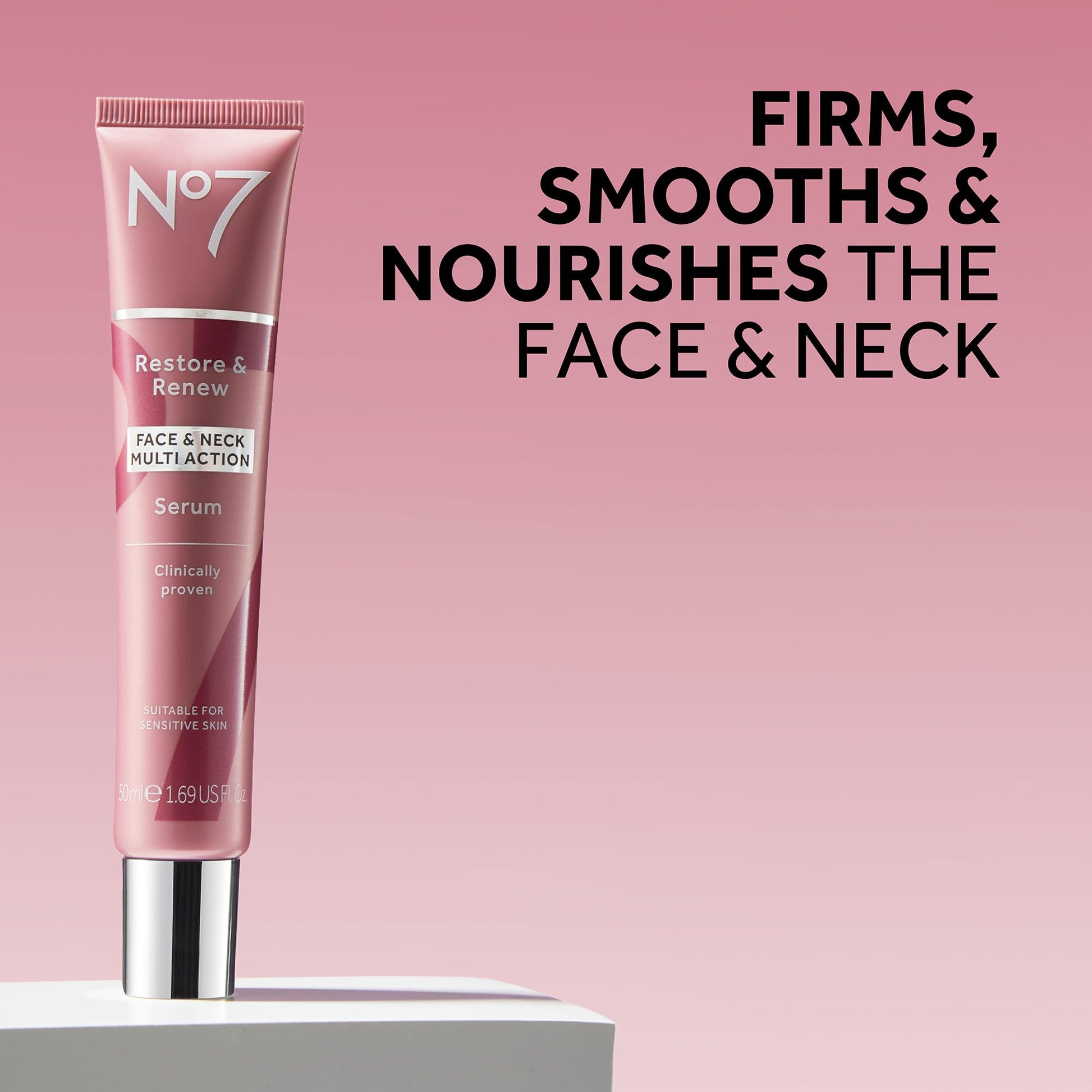 Sistema de Cuidado de la Piel No7 Restore & Renew Face & Neck Multi Action, pack de 1