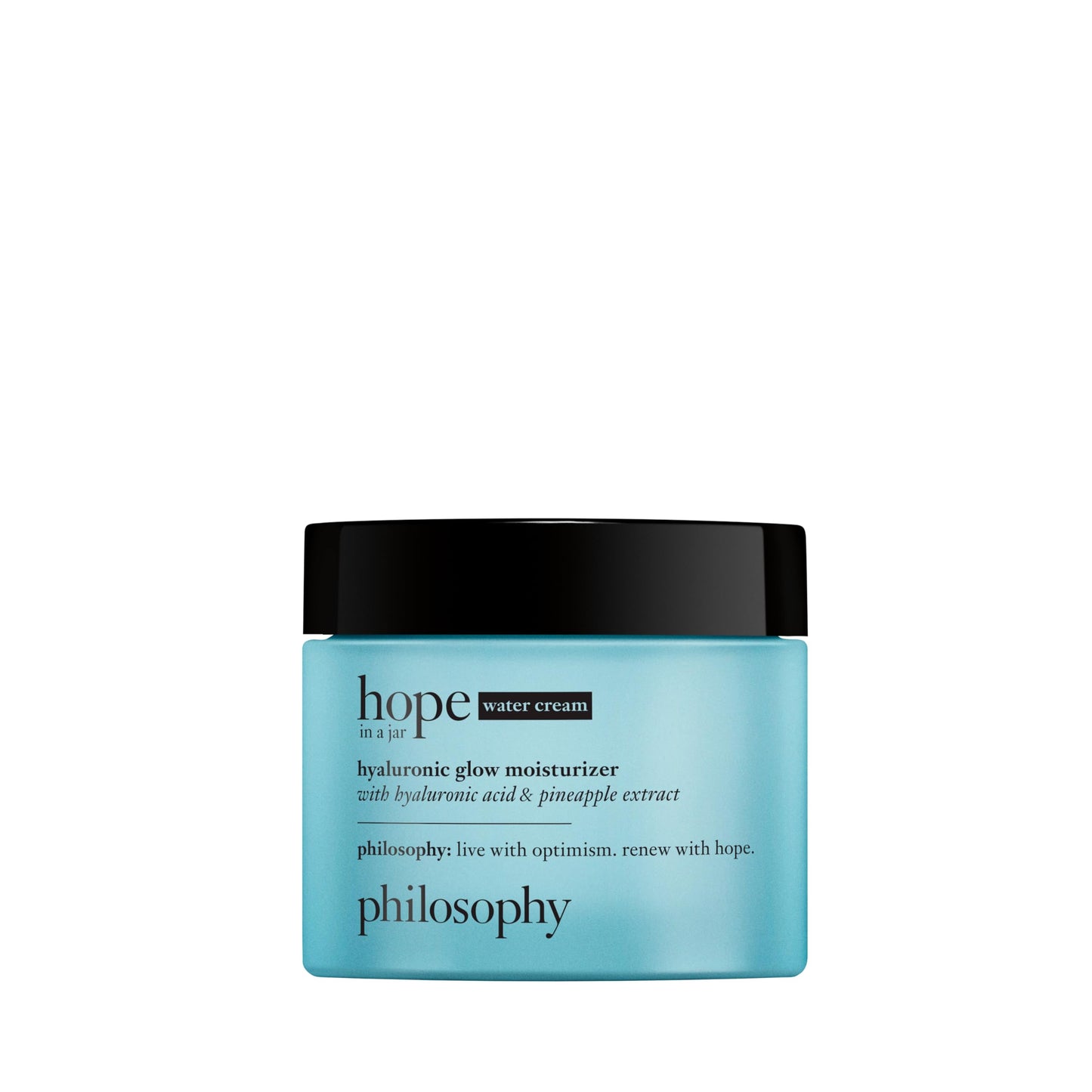 philosophy hope in a jar hyaluronic glow water cream, 2 oz.