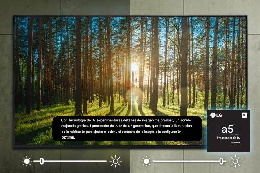 LG Smart TV 65” Pulgadas | Series UQ70 | Clase LED 4K Ultra HD | webOS TV | 2022 | 65UQ7050ZUD