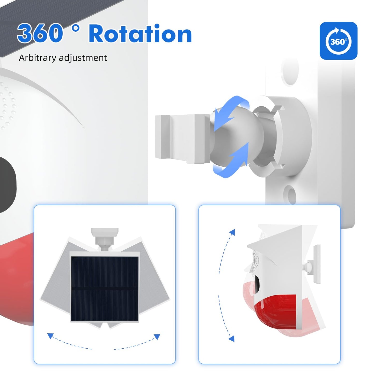 Alarma de Sonido Solar con Luz Estroboscópica de 120 dB Impermeable IP67 con Mando a Distancia para el Hogar y Granja
