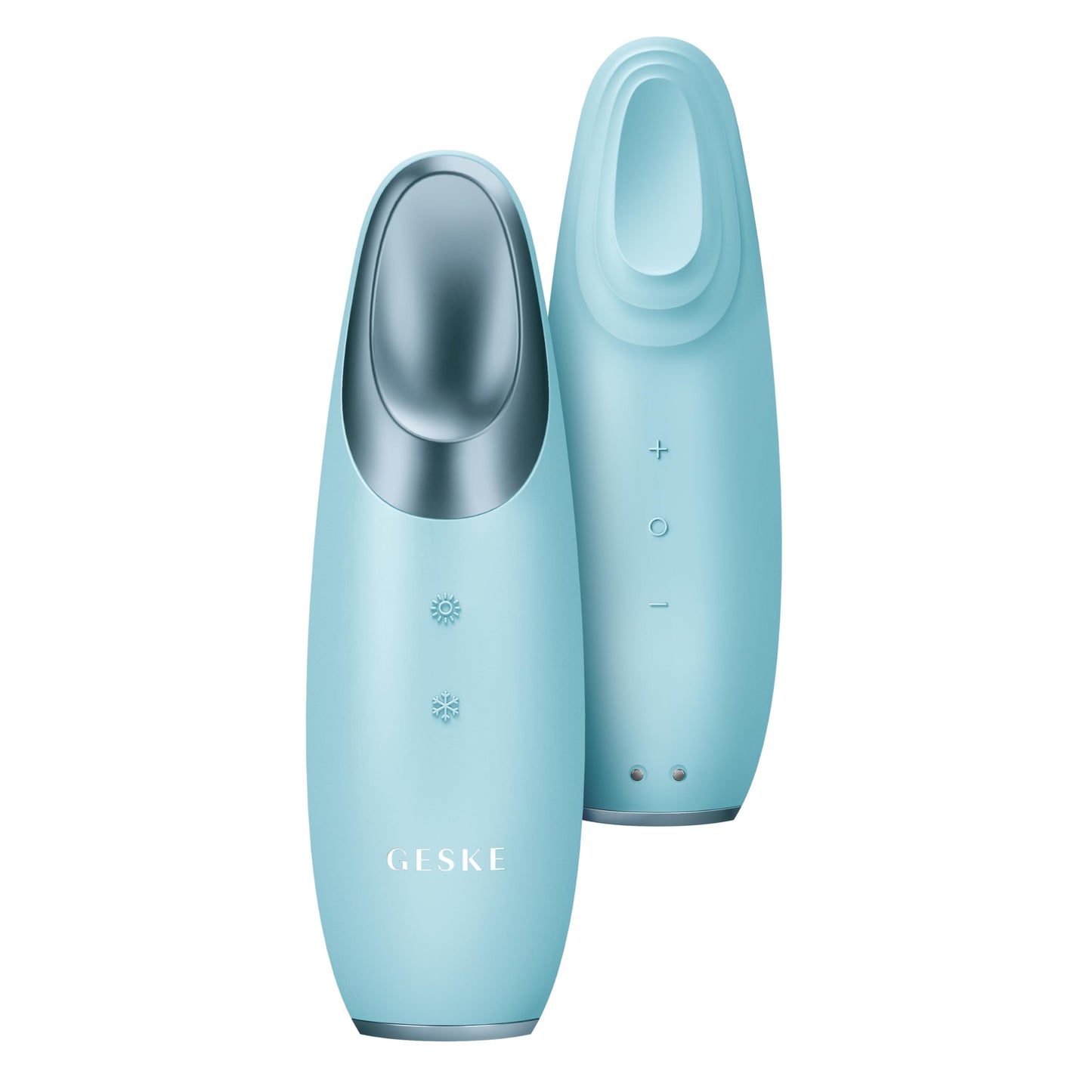 GESKE | SmartAppGuided™ Warm & Cool Eye Energizer | 6 en 1 | Masajeador de ojos | Masajeador anti ojeras | Eliminar bolsas y párpados caídos | Masaje ocular eléctrico