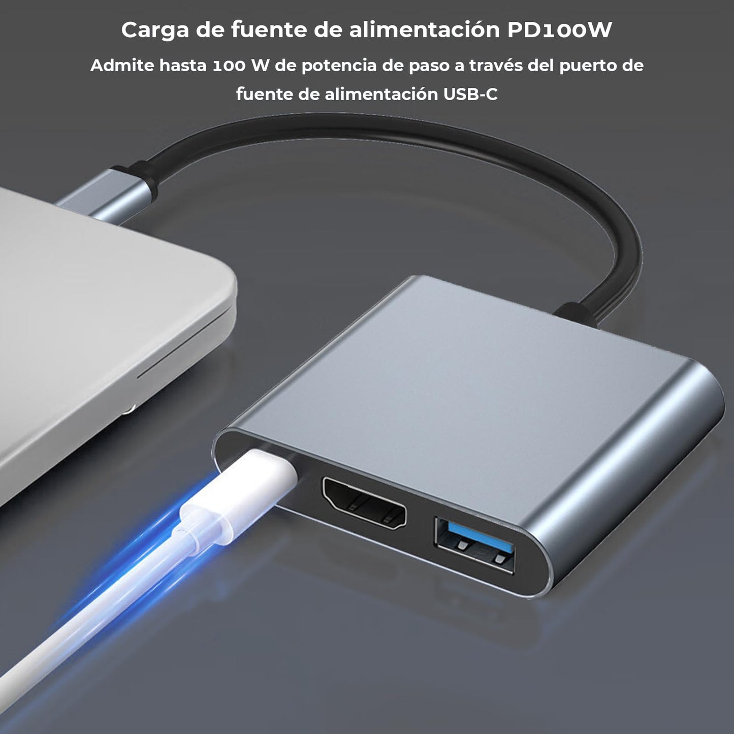 Adaptador USB C WULAR 4K Multipuerto HDMI para MacBook Pro/Air/iPad y más Dispositivos TipoC