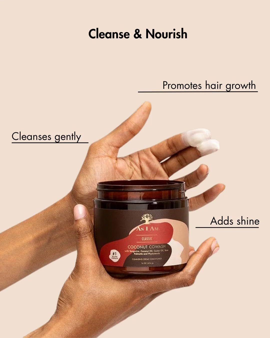 As I Am Coconut Cowash Cleansing Conditioner, 16 Ounce