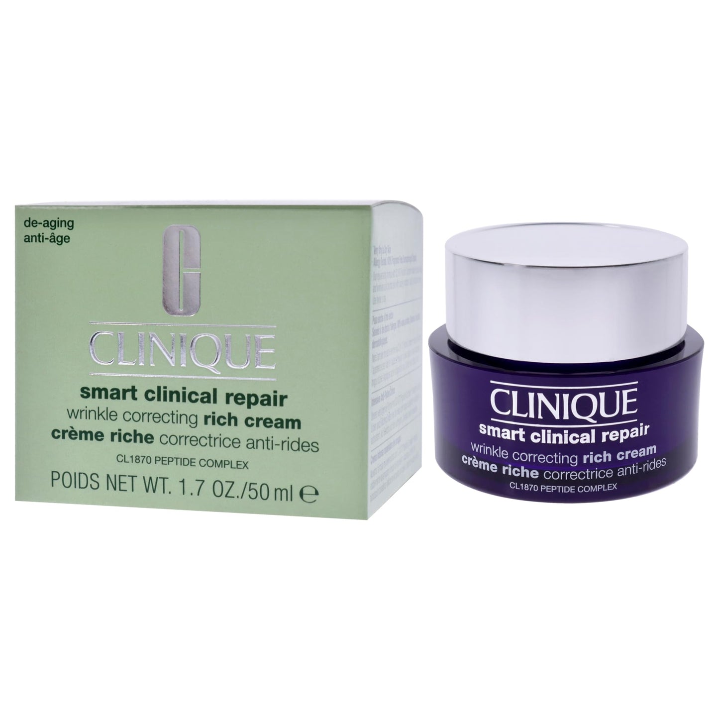 Clinique Smart Clinical Repair Wrinkle Correcting Rich Cream for Women 1.7 oz Cream