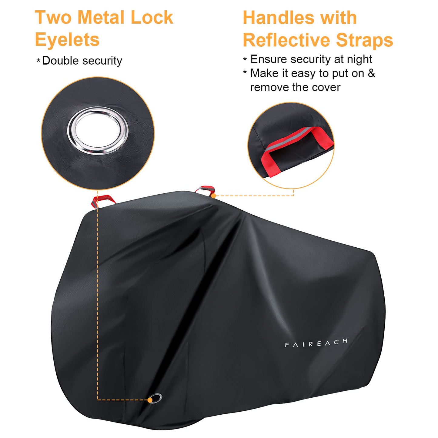 FAIREACH Funda protectora para bicicleta, cubierta de bicicleta al aire libre impermeable por poliéster Oxford 210D de alta calidad protección UV anti lluvia nieve polvo para bicicleta de carretera