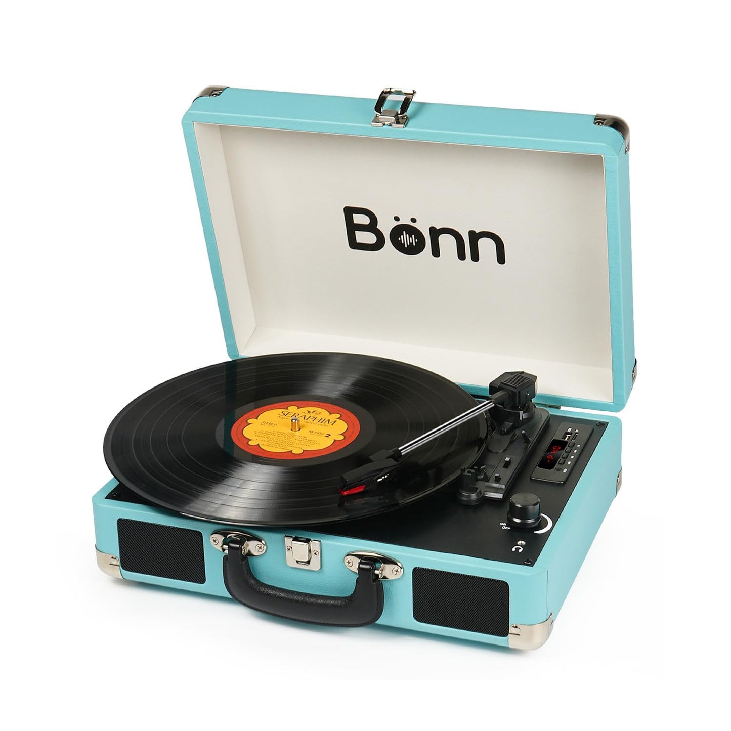 Bonn Maleta Tocadiscos Bluetooth (Azul)