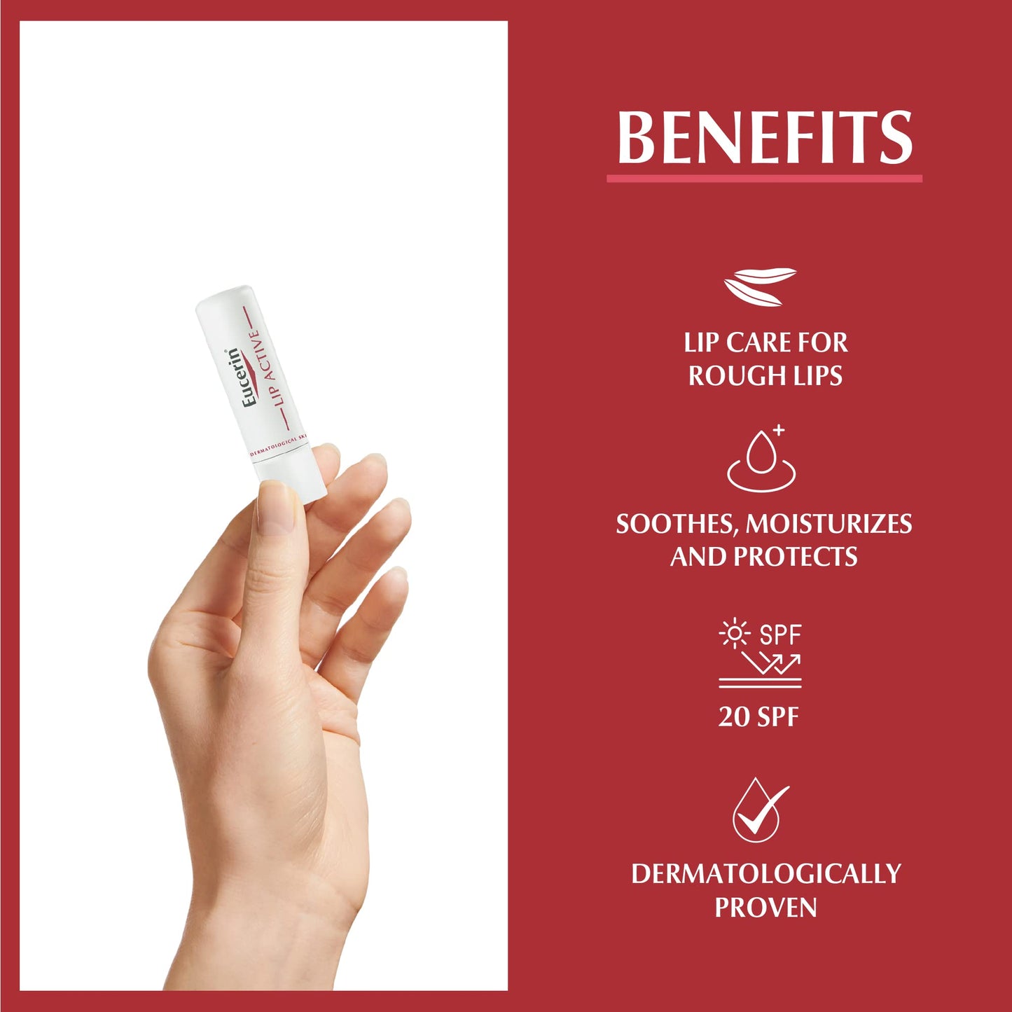 Eucerin Protector Solar FPS 50+, Sensitive Protect, 150 ml + Ph5 Bálsamo labial Protector de Labios FPS 20, 4.8 gramos
