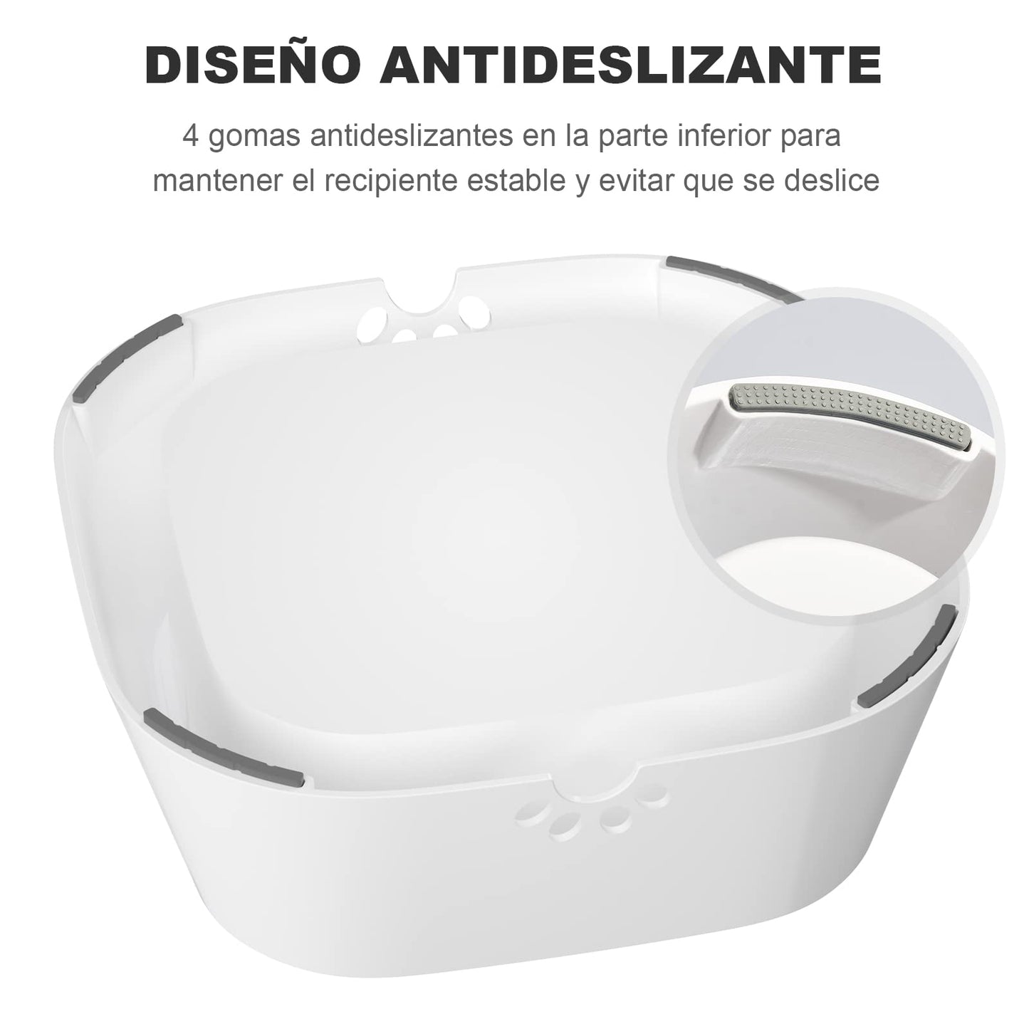 ELS PET Cuenco para Perros sin derrames, Cuenco de Agua para Mascotas, sin Goteo, alimentador de Agua Lenta para Gatos, dispensador de Agua para Mascotas, Cuenco de Agua de Viaje de 35 onzas