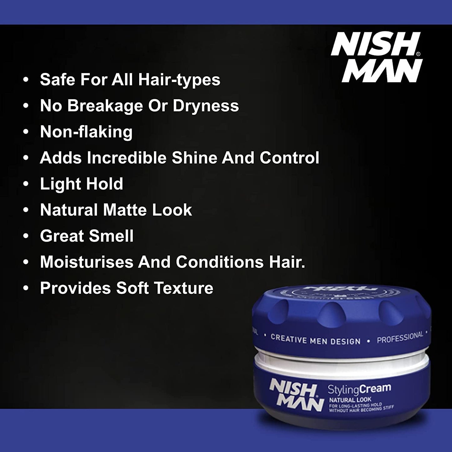 Crema Cera para Estilizado de Cabello Nishman Serie 5