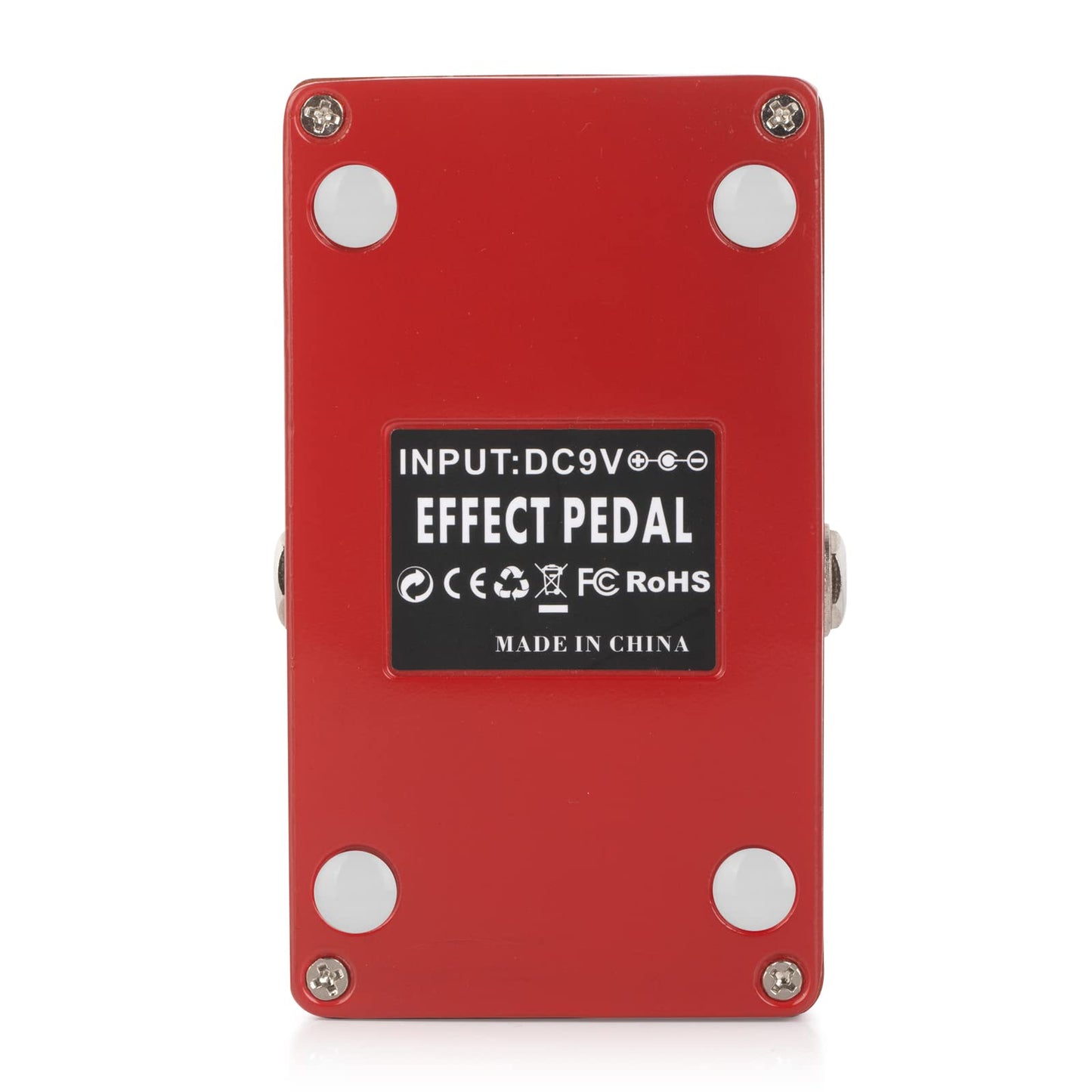 Caline CP-504 - Pedal de efecto de guitarra Fuzz True Bypass carcasa de aleación de aluminio, pedal M-FUZZ, color rojo