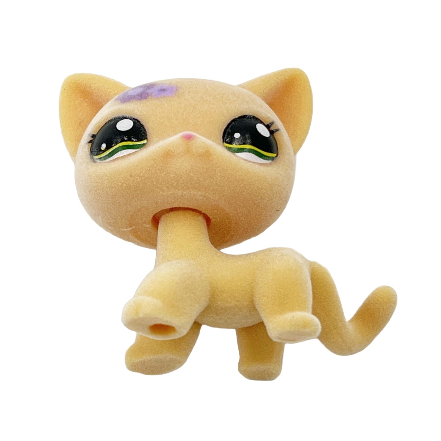 LPSCB - Juguete hecho a medida para tienda de mascotas, figura de animal borrosa, pelo corto, gato, perro, collie, perro salchicha, gran dane Cocker Spaniel (amarillo #1962)