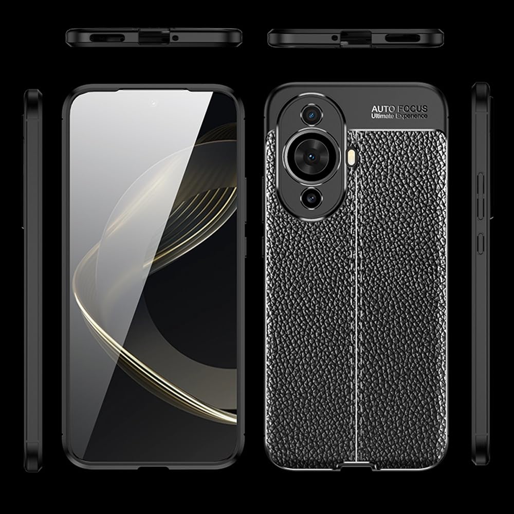 DABUNA Funda para Huawei Nova 11 y Nova 12S Case Uso Rudo Protector de Cámara Duradero Suave Antihuellas Protector Cover (Negro)
