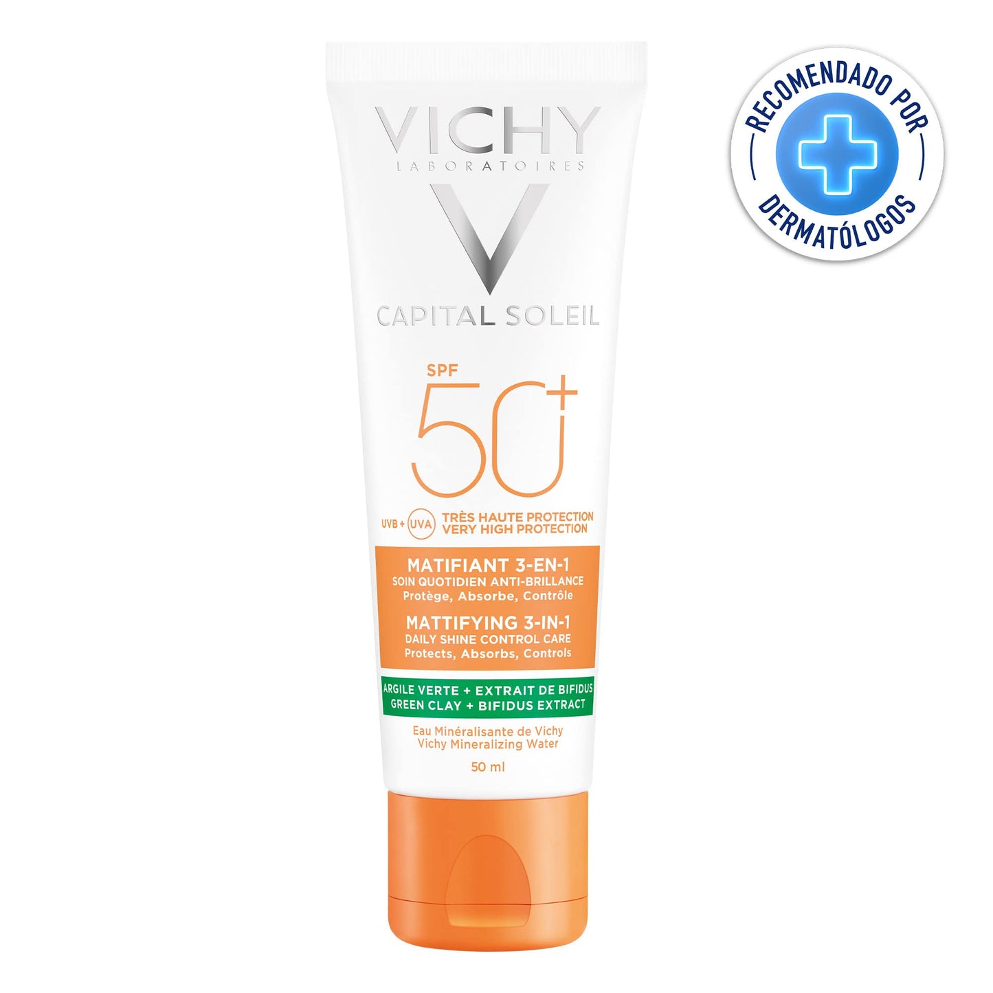 Protector Solar Vichy Anti-brillo Matificante 3en1 FPS 50+